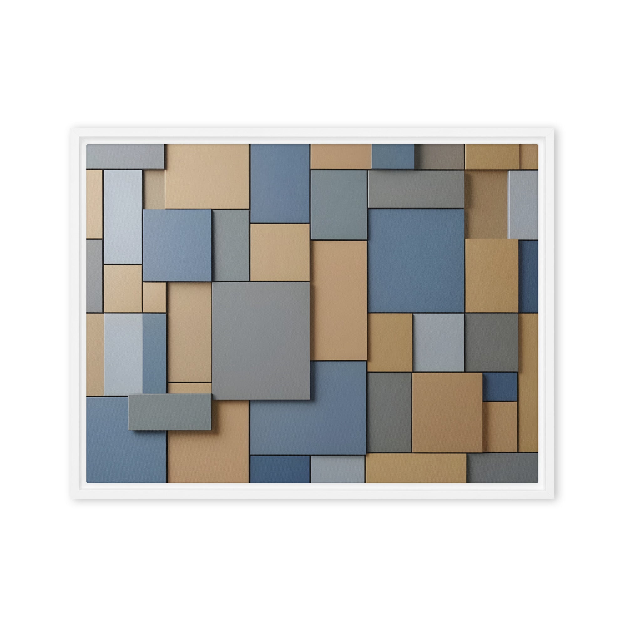 Agate wall art product image as a framed canvas print in black frame, 9 x 12 inch universal size