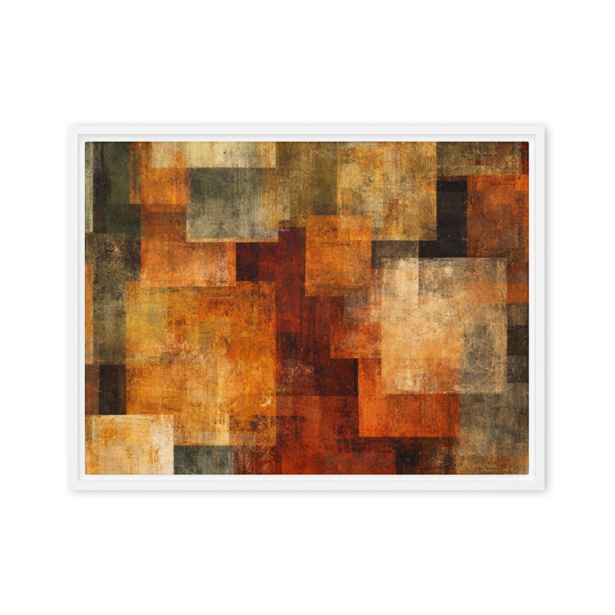 Harvest framed canvas print image for product listing in white frame, 8 x 10 inch universal size
