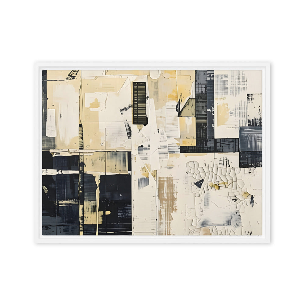 Printful official Framed Canvas mockup - White / 18″×24″