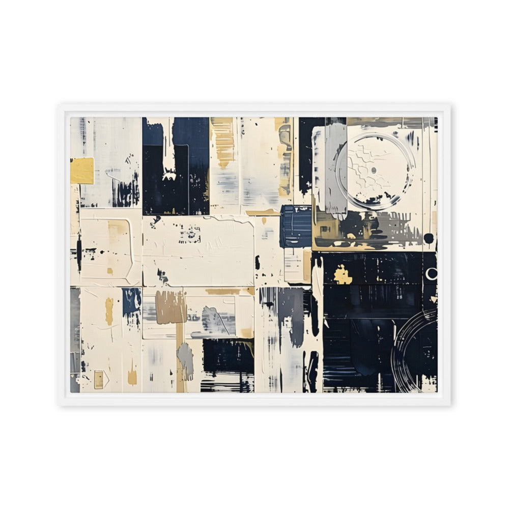 Printful official Framed Canvas mockup - White / 18″×24″