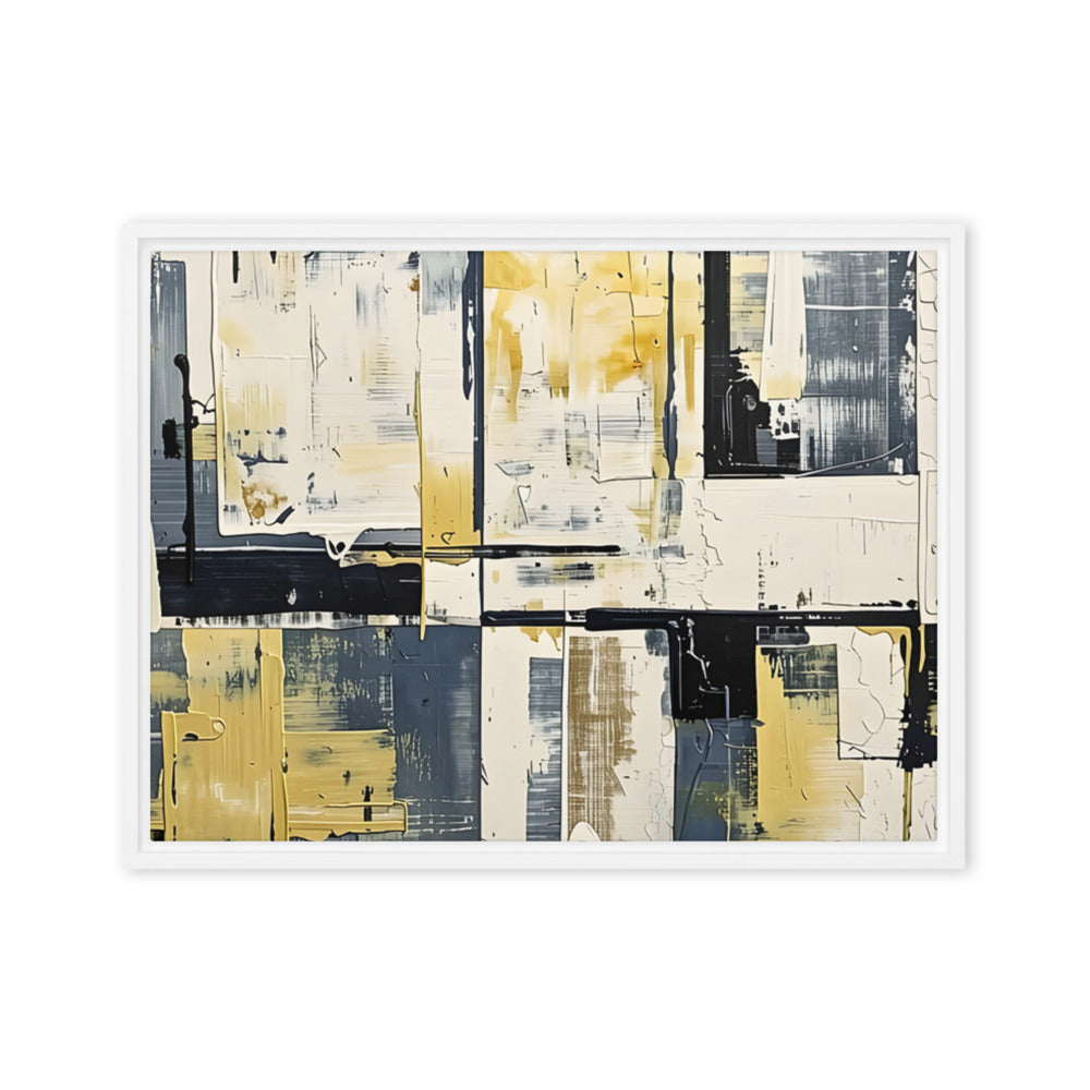 Printful official Framed Canvas mockup - White / 18″×24″