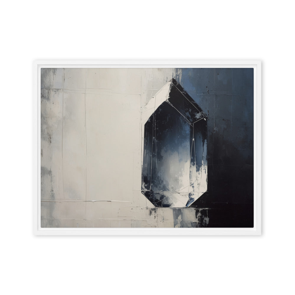 CHIP — Framed Canvas, White, 18×24