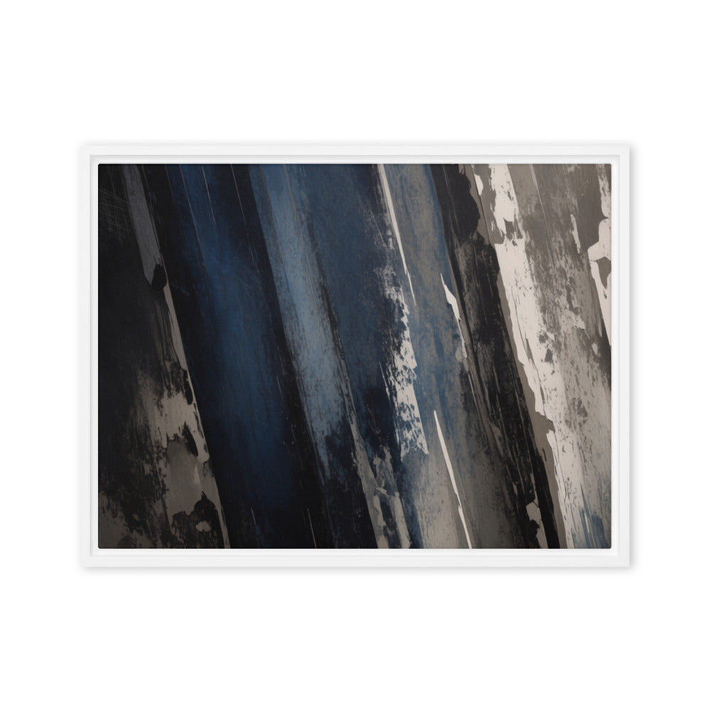 DRAG — Framed Canvas, White, 18×24