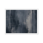 ETCH VI — Framed Canvas, White, 18×24
