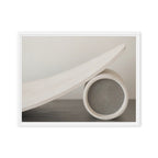 CAMFER — Framed Canvas, White, 18×24