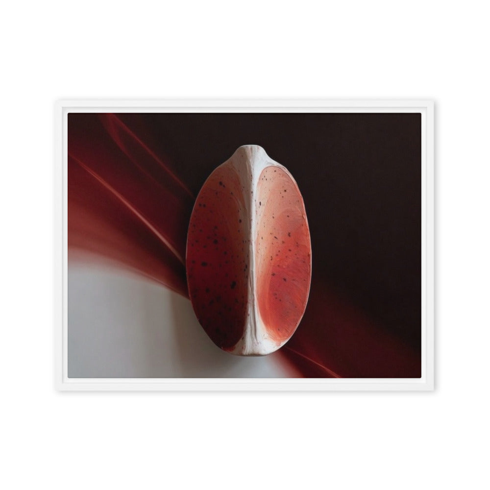 AMPHORA — Framed Canvas, White, 18×24