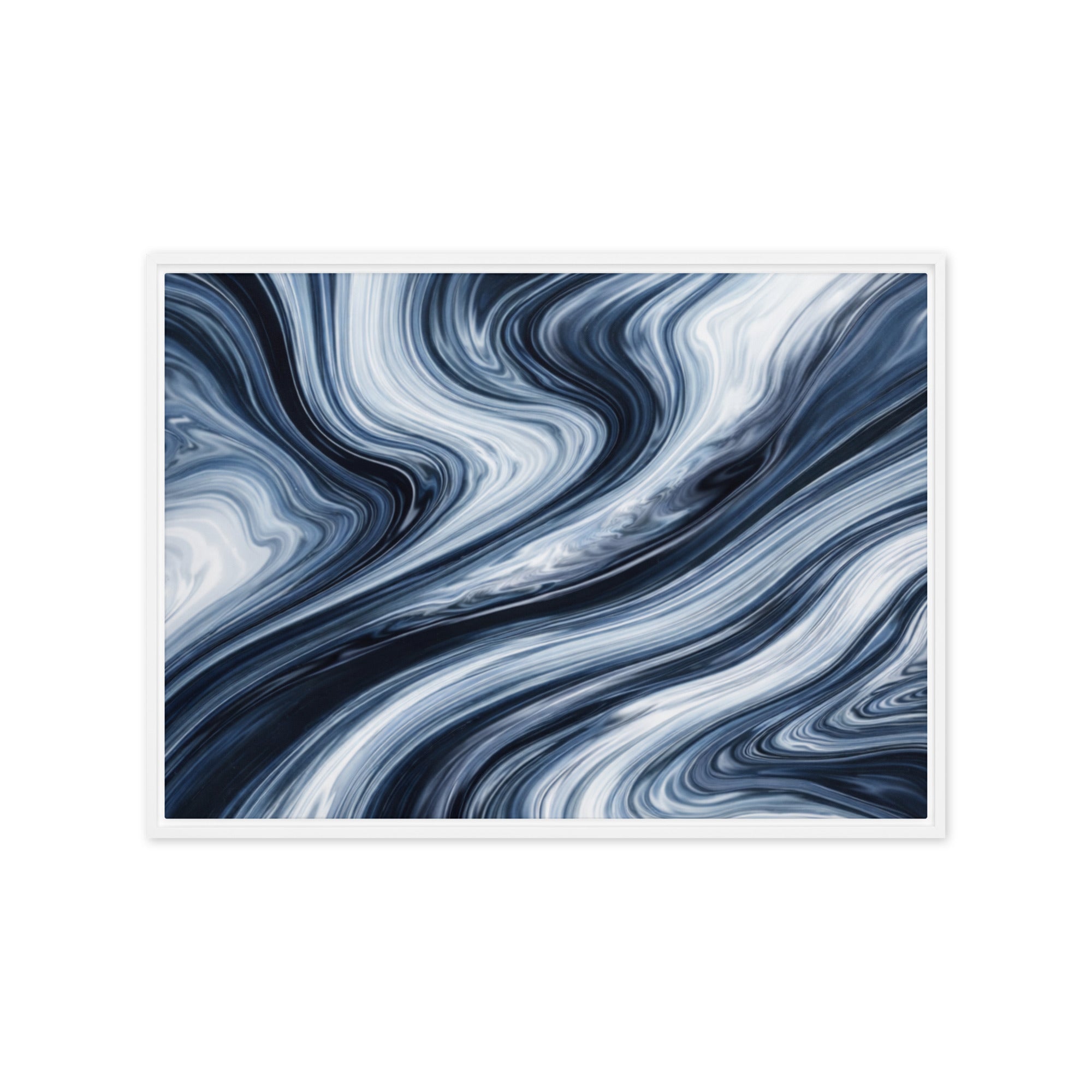 Vision wall art product image as a framed canvas print in white frame, 12 x 16 inch universal size