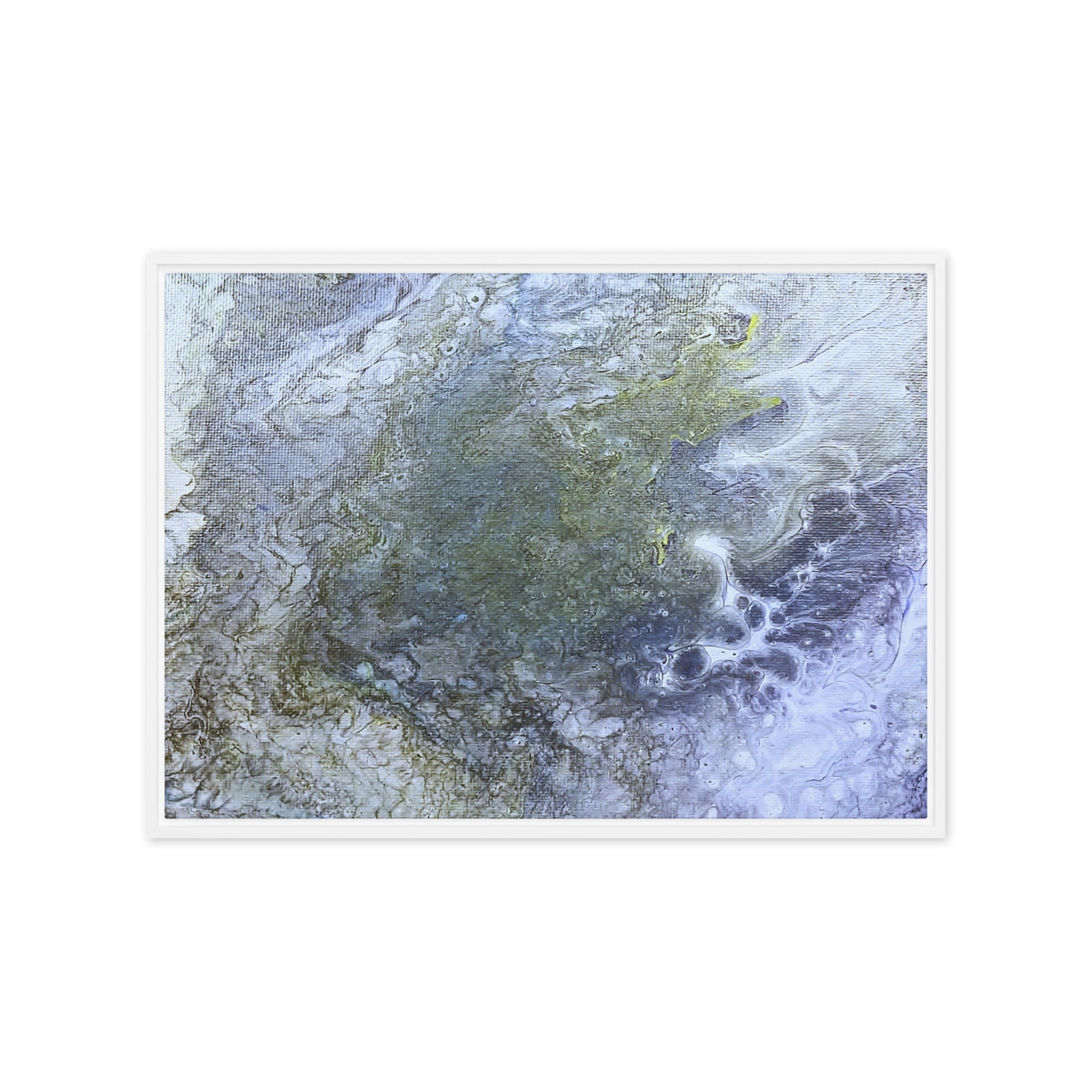 Shallows framed canvas studio series product image in white frame, 12 x 12 inch universal size