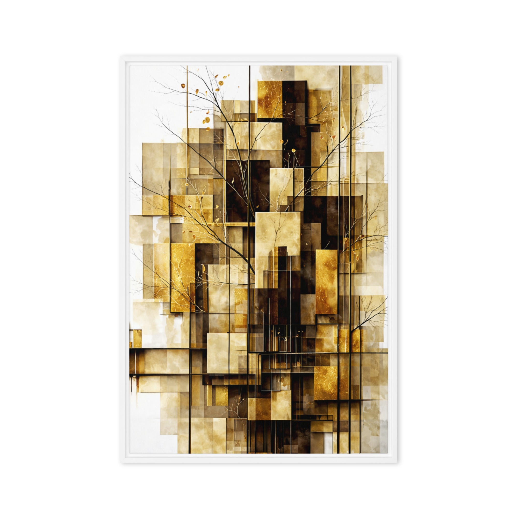 Altin wall art product image as a framed canvas print in white frame, 16 x 20 inch universal size