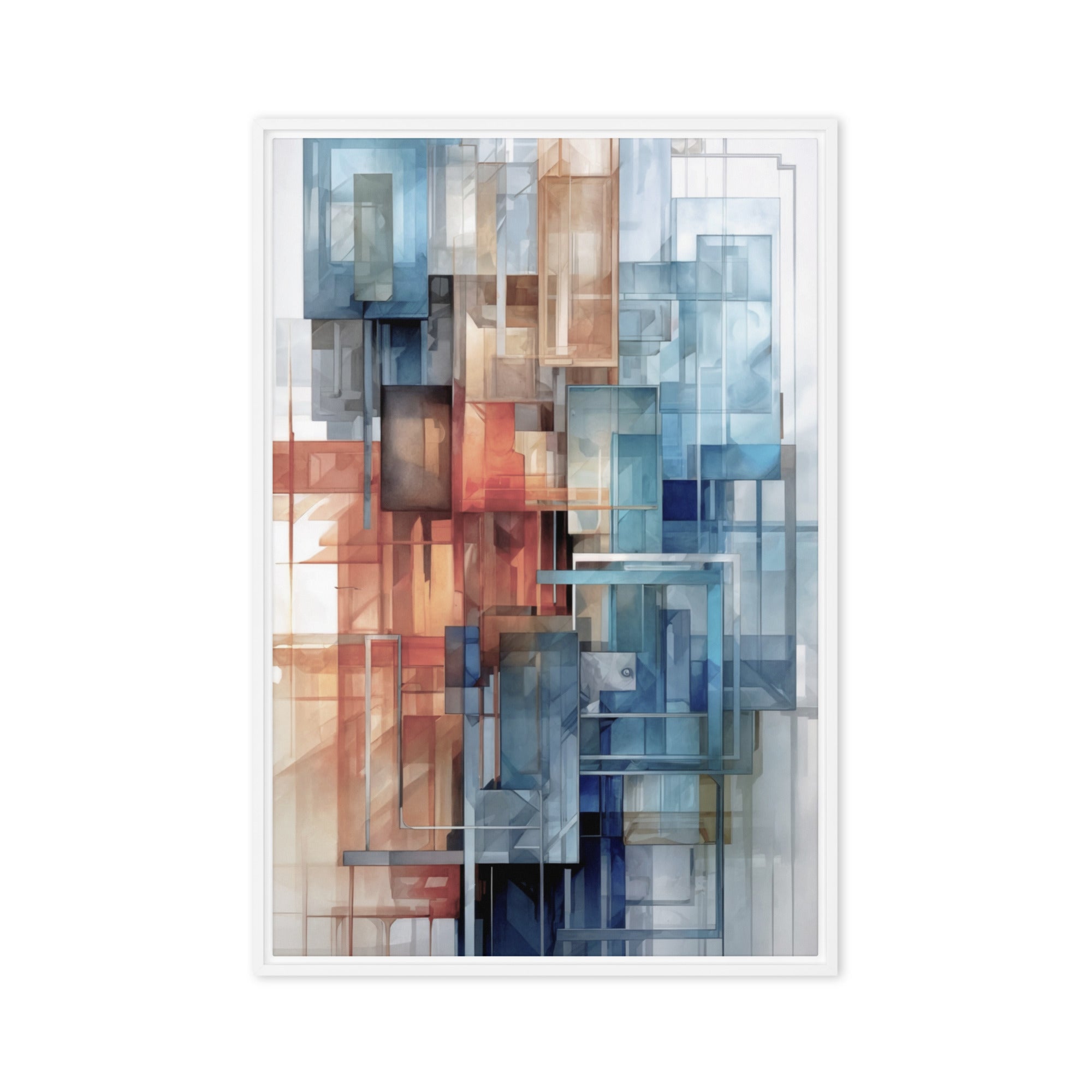 Future framed canvas print product image in white frame, 18 x 24 inch large size