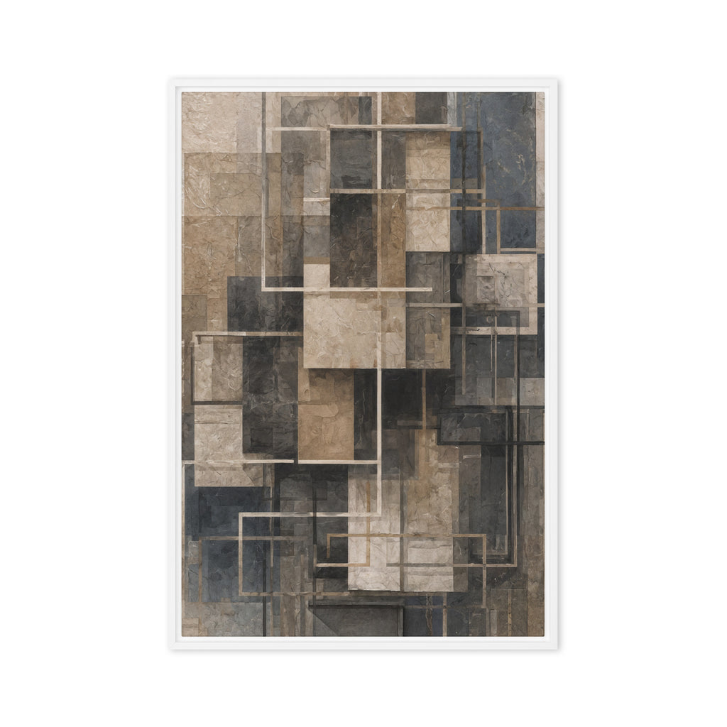 "Structure" | Framed Canvas