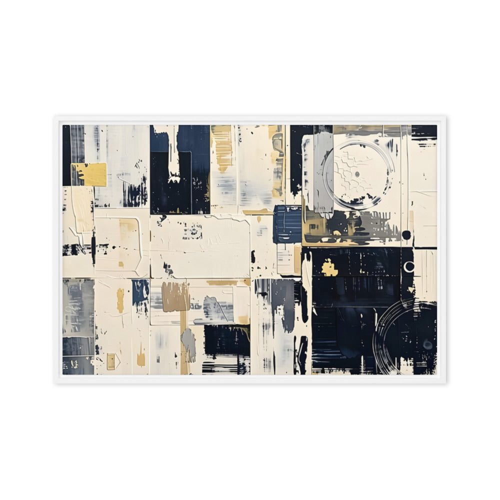 Printful official Framed Canvas mockup - White / 20″×30″