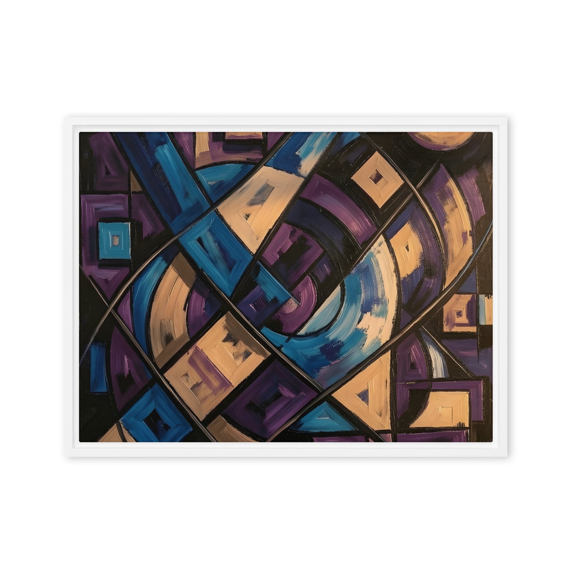 Relic framed canvas print product image in white frame, 20 x 28 inch large size