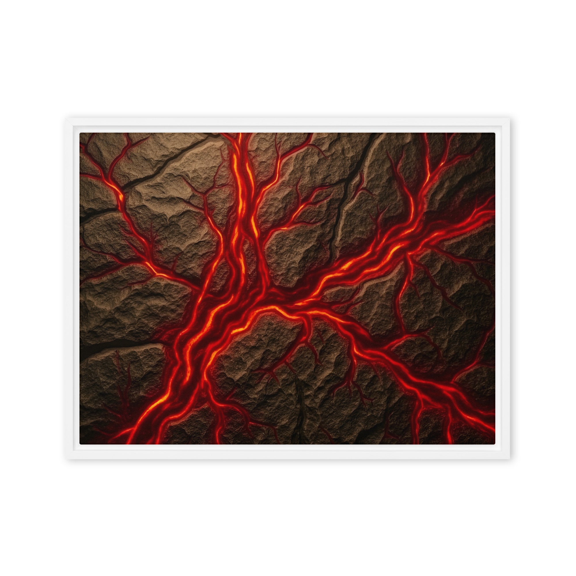 Magma framed canvas print image for product listing in white frame, 20 x 30 inch large size
