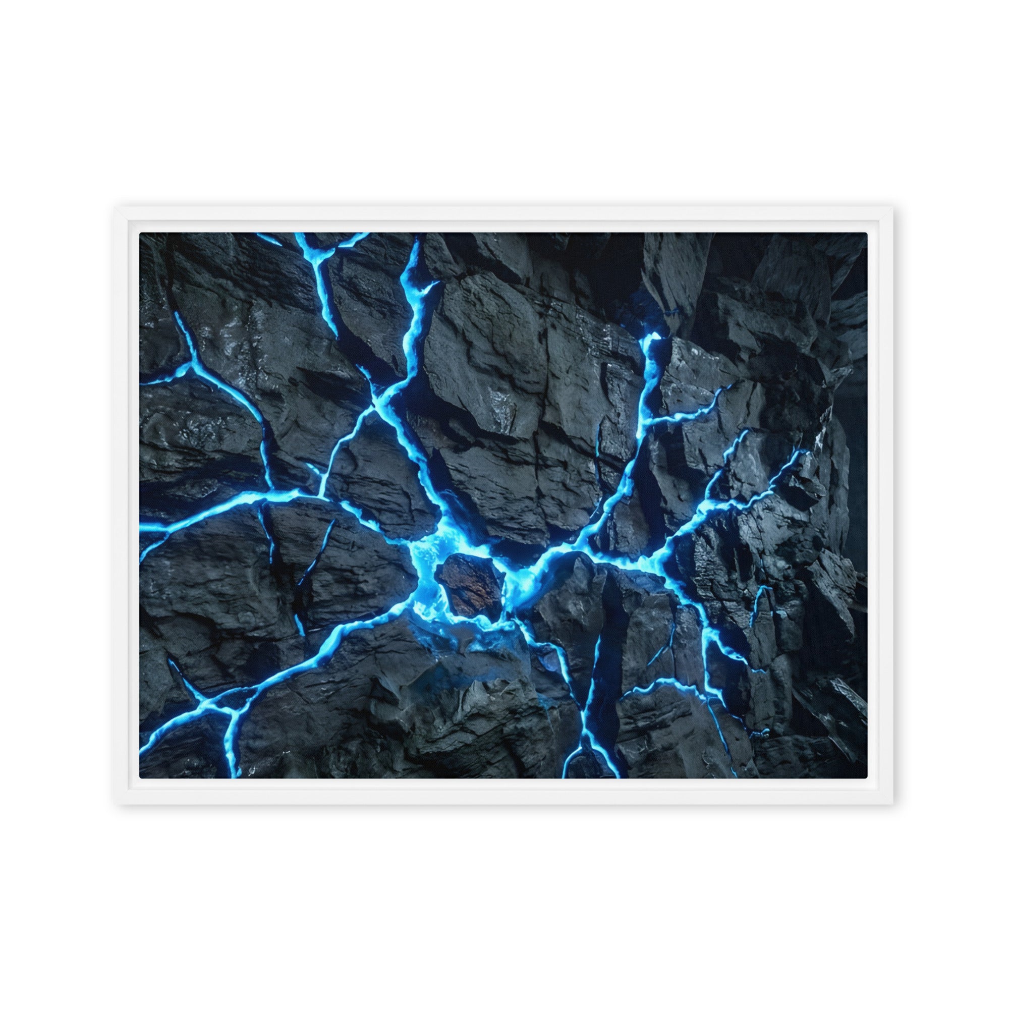 Vesicle framed canvas print image for product listing in white frame, 20 x 30 inch large size
