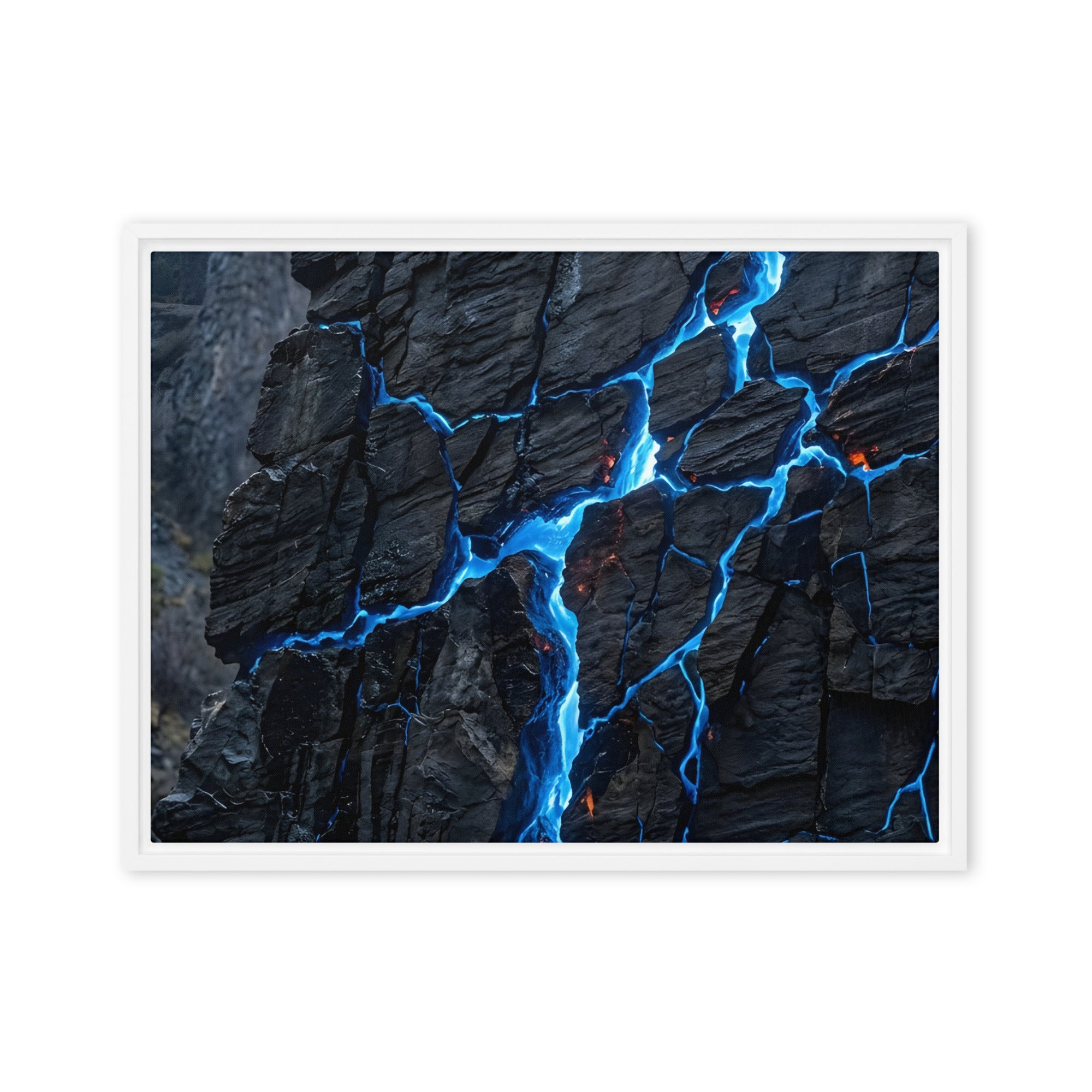 Xenolith framed canvas print image for product listing in white frame, 20 x 30 inch large size