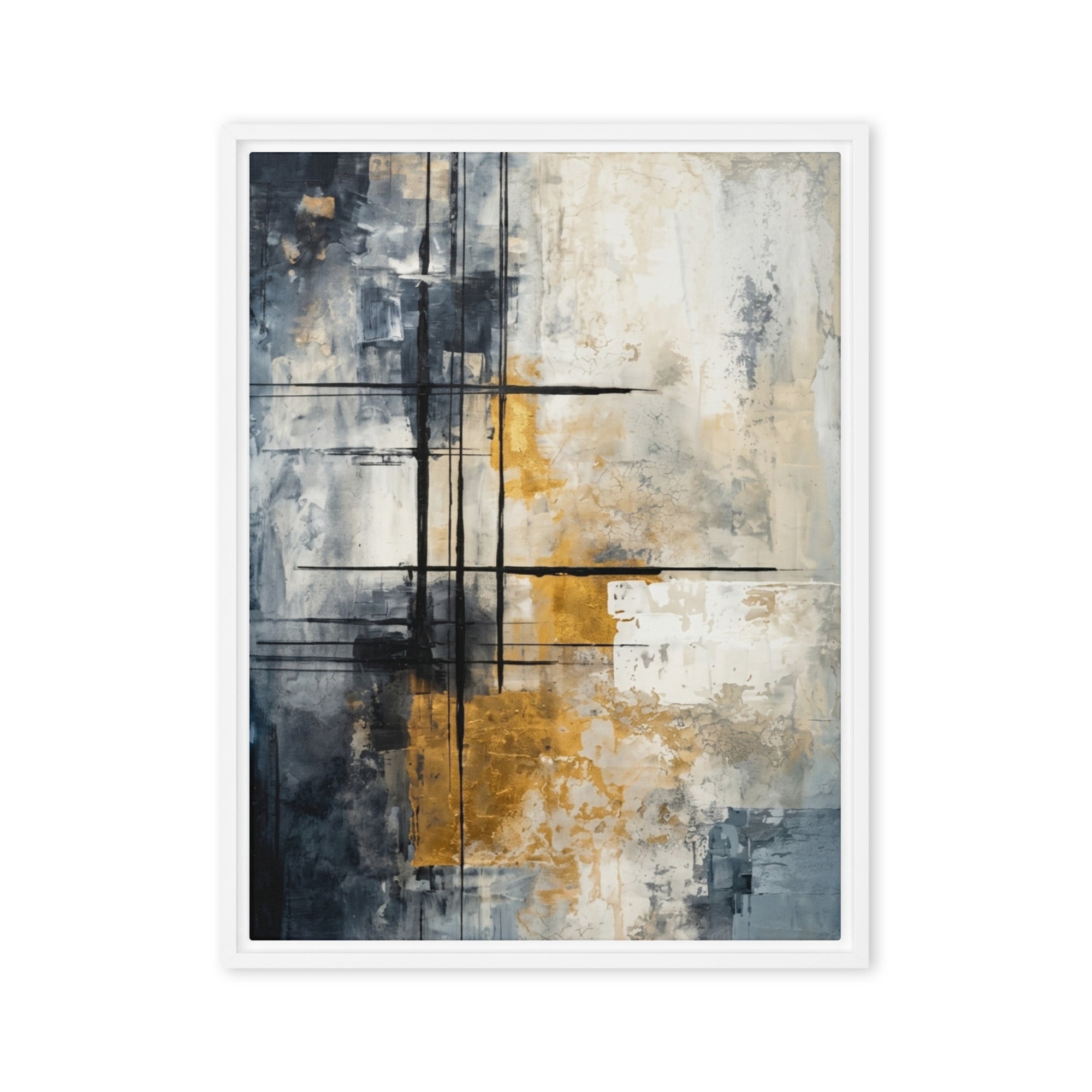 Elitist framed canvas print image for product listing in white frame, 20 x 30 inch large size