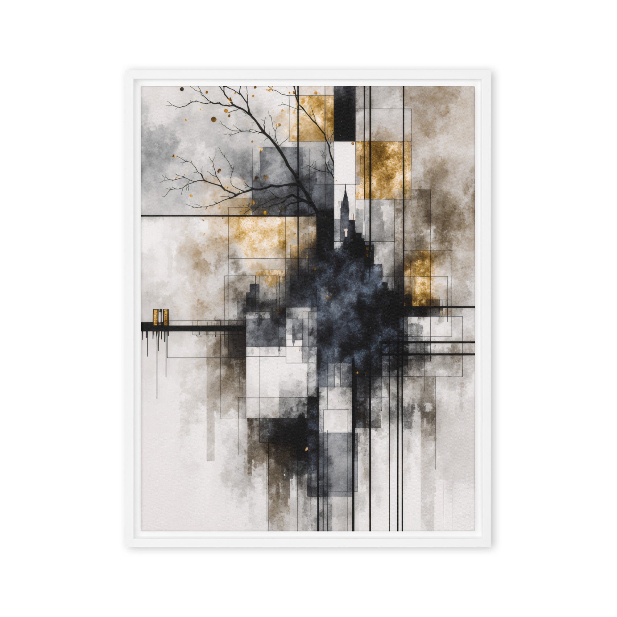 Alchemy framed canvas print image for product listing in white frame, 20 x 30 inch large size