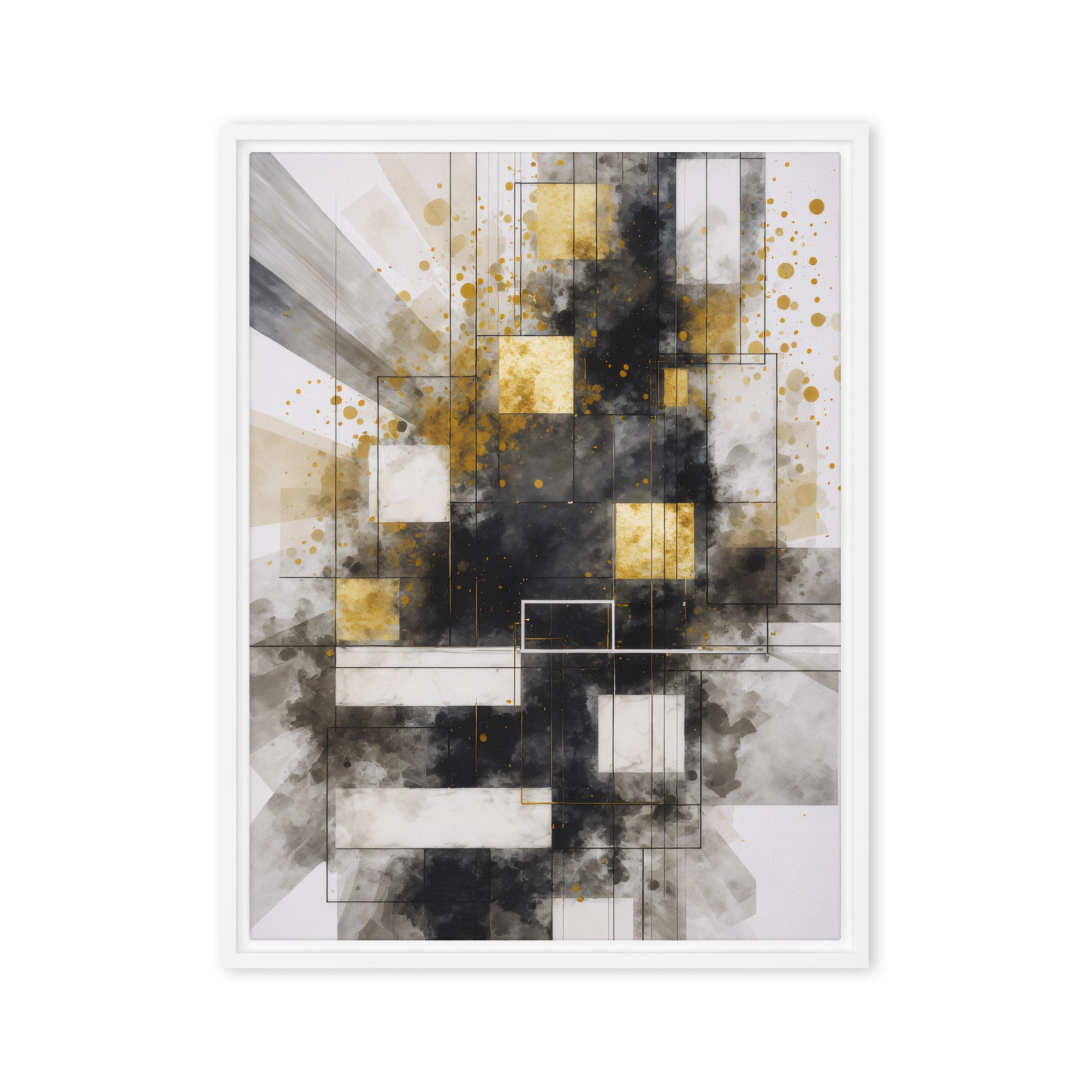 Oriana framed canvas print product image in white frame, 20 x 28 inch large size