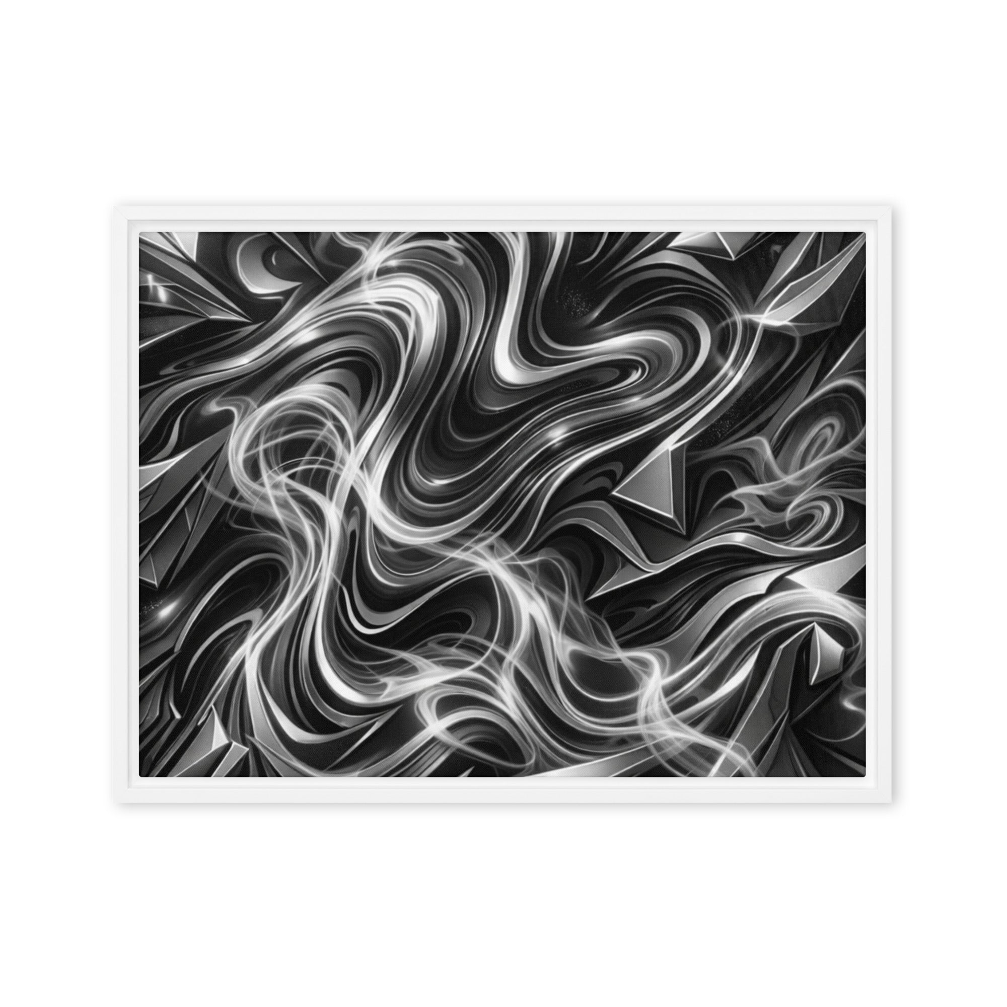 Edge framed canvas print image for product listing in white frame, 20 x 30 inch large size