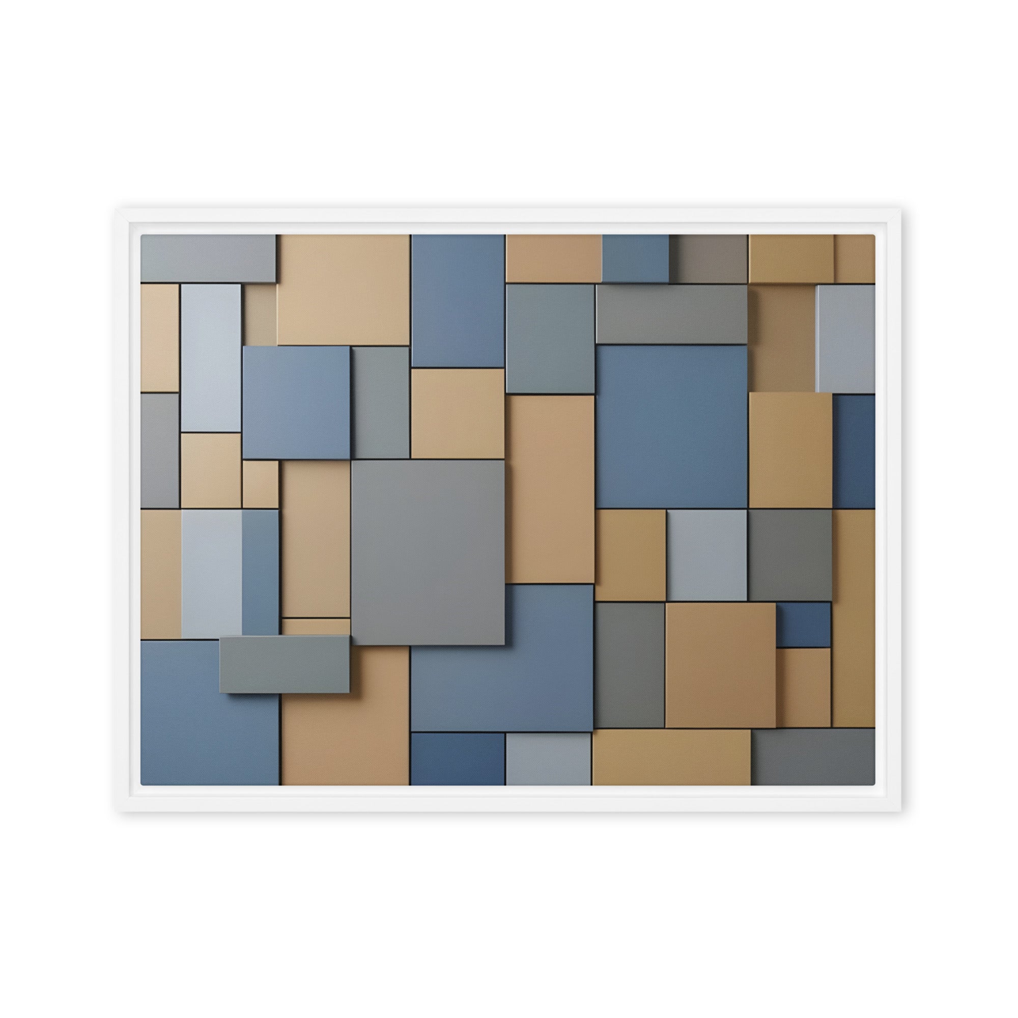 Agate framed canvas print image for product listing in white frame, 20 x 30 inch large size