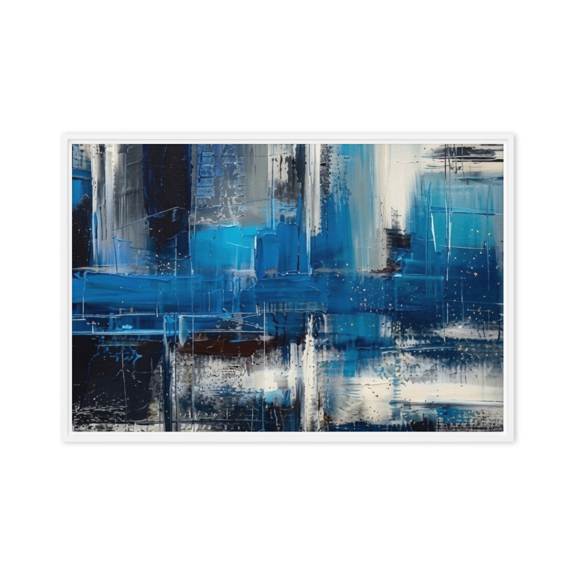 Isle framed canvas print image for product listing in white frame, 24 x 36 inch statement piece
