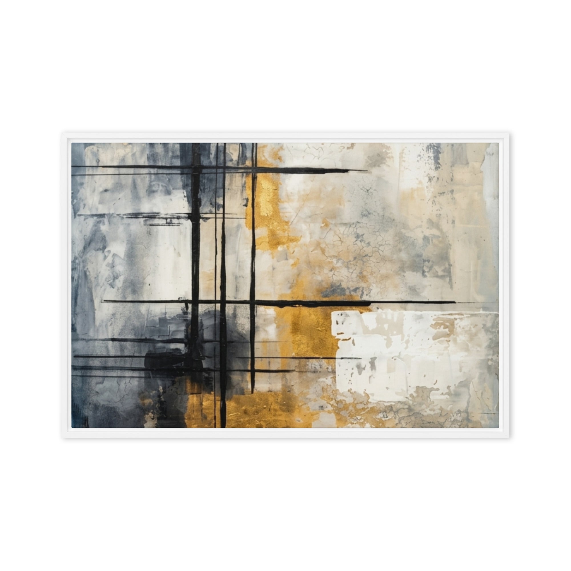 Elite framed canvas print product view in white frame, 24 x 36 inch statement piece