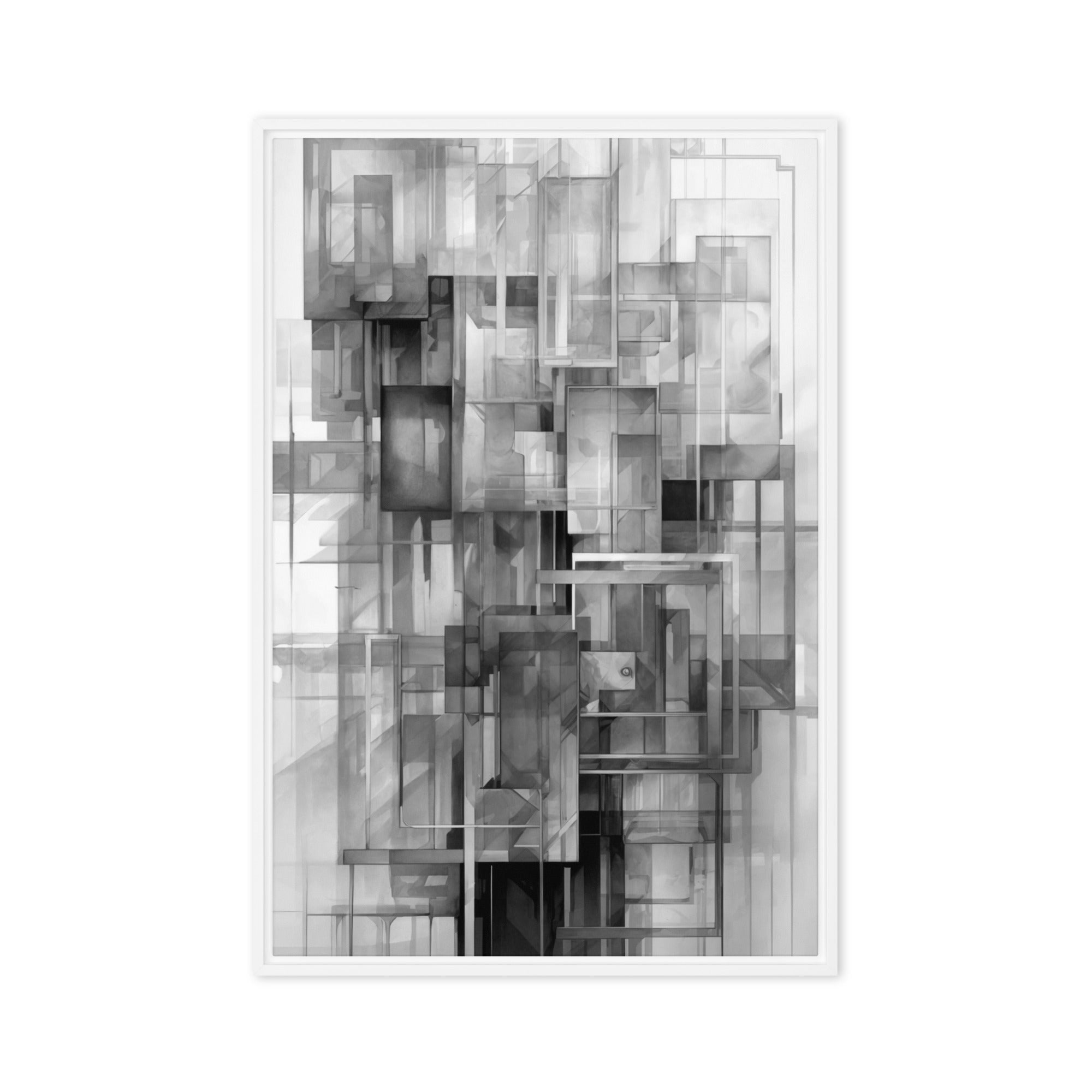 Yesterday framed canvas print front-facing product image
