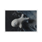 ASTEROID — Framed Canvas, White, 24×36