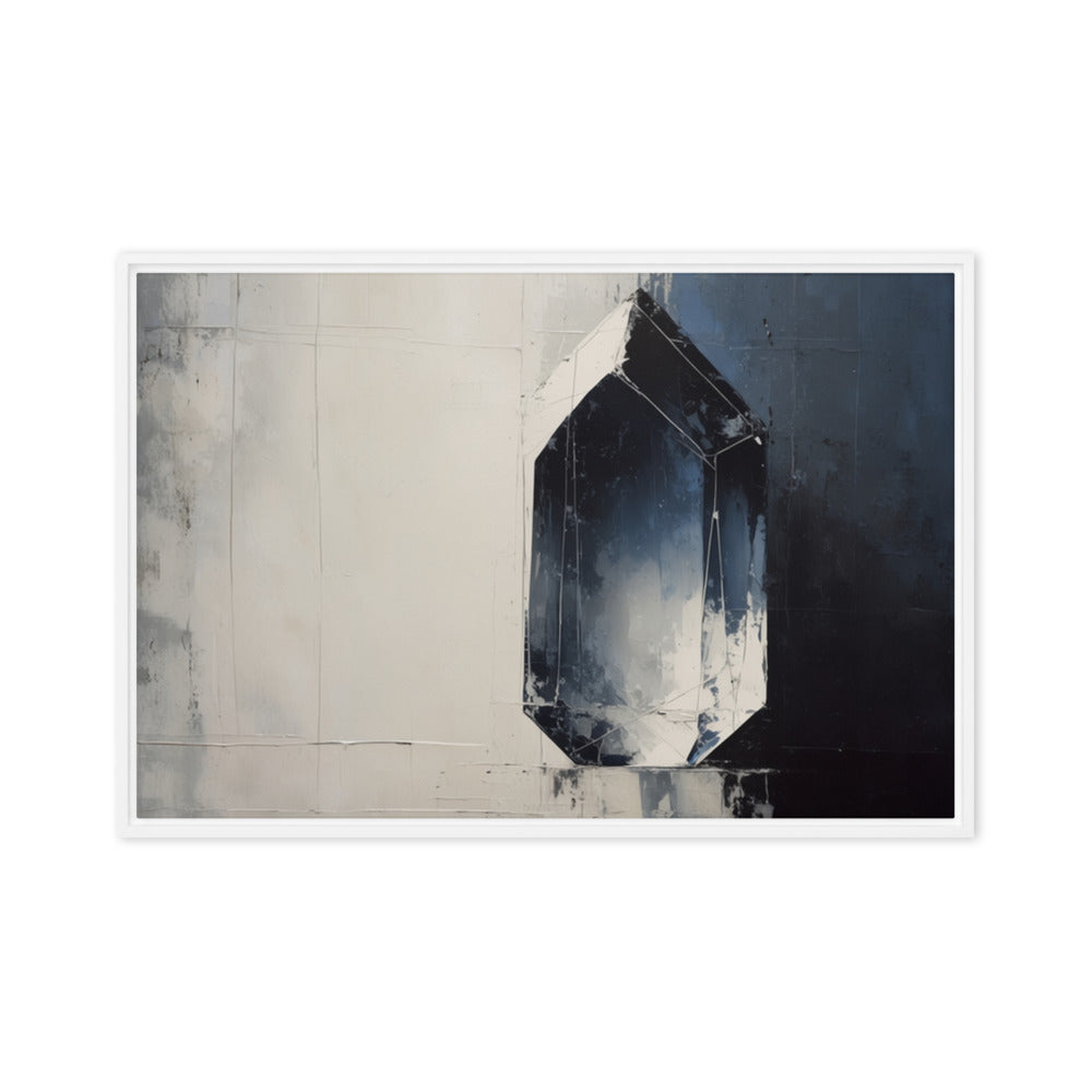 CHIP — Framed Canvas, White, 24×36