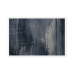 ETCH VI — Framed Canvas, White, 24×36