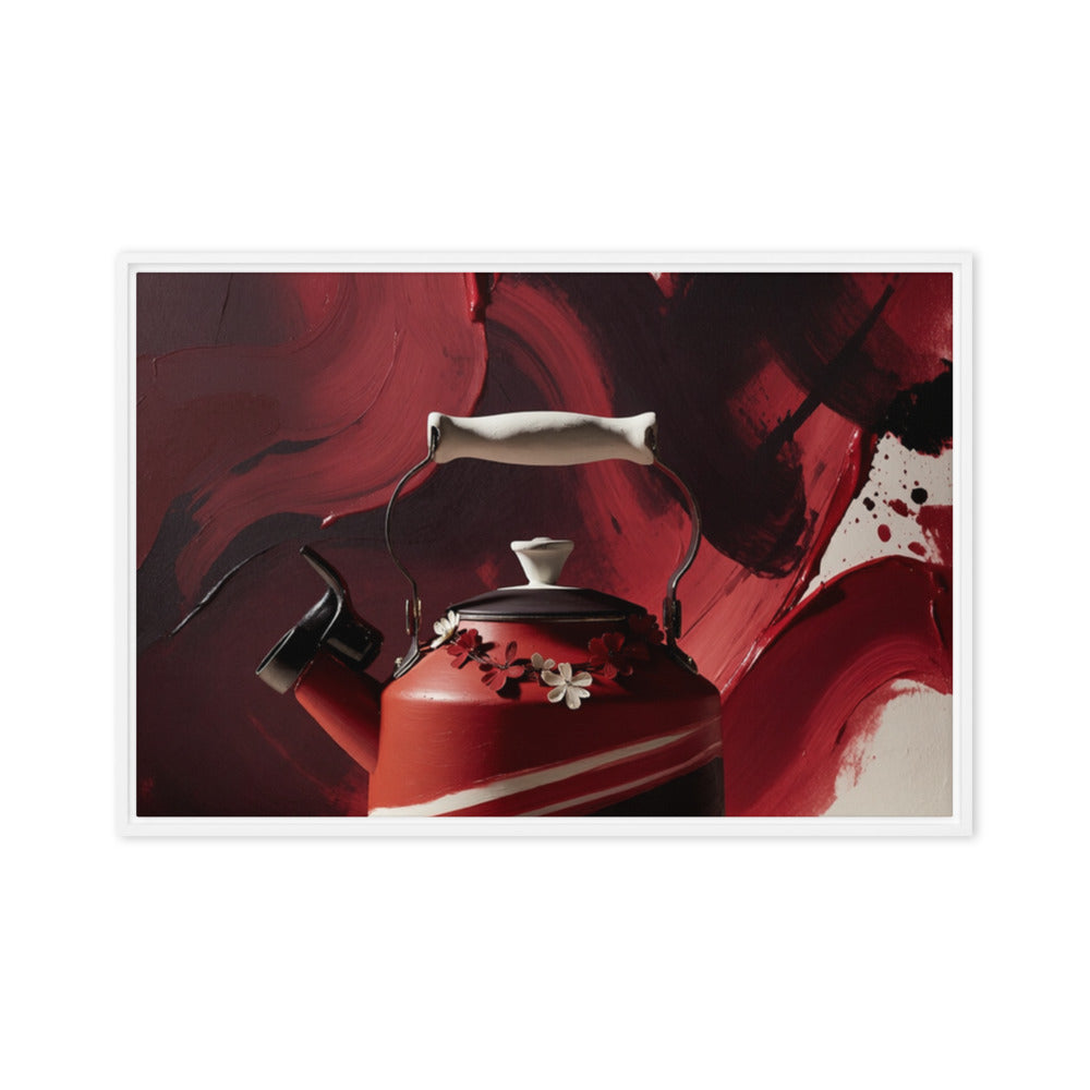 CARAFE — Framed Canvas, White, 24×36