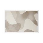 JACQUARD — Framed Canvas, White, 24×36
