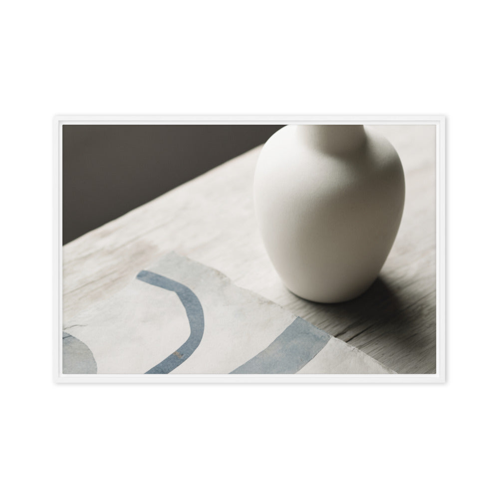 VESSEL — Framed Canvas, White, 24×36