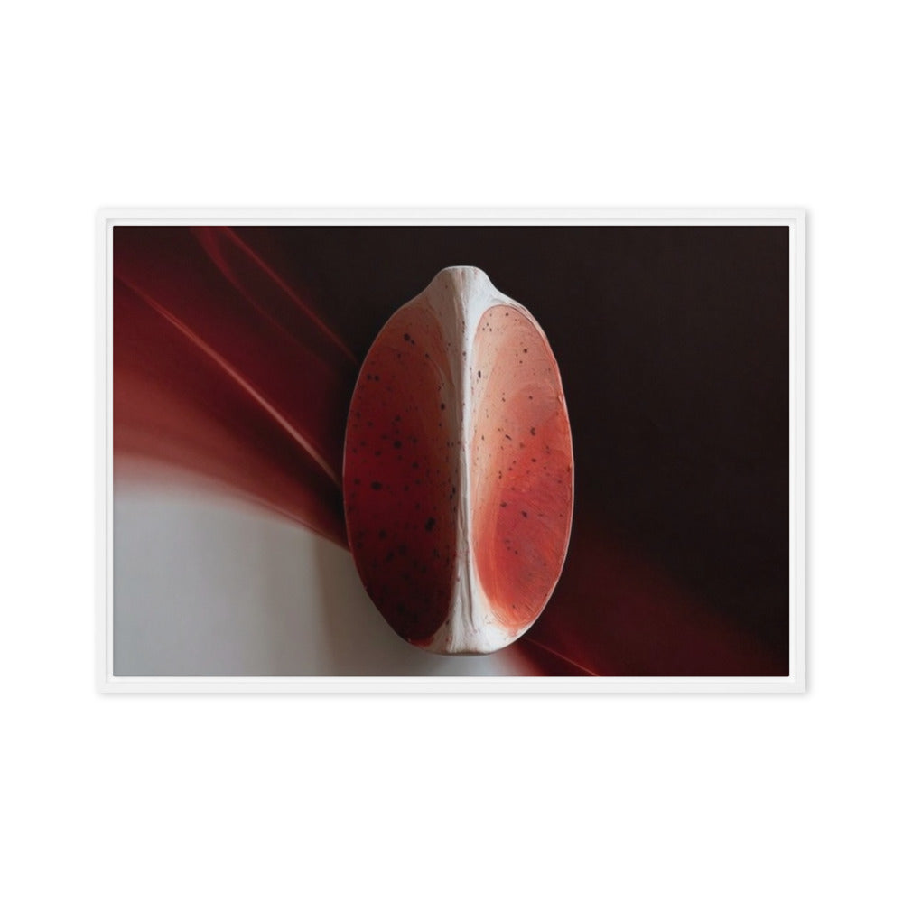 AMPHORA — Framed Canvas, White, 24×36