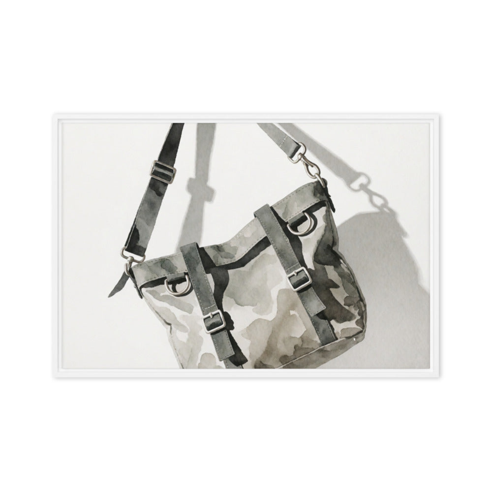 FERRULE — Framed Canvas, White, 24×36