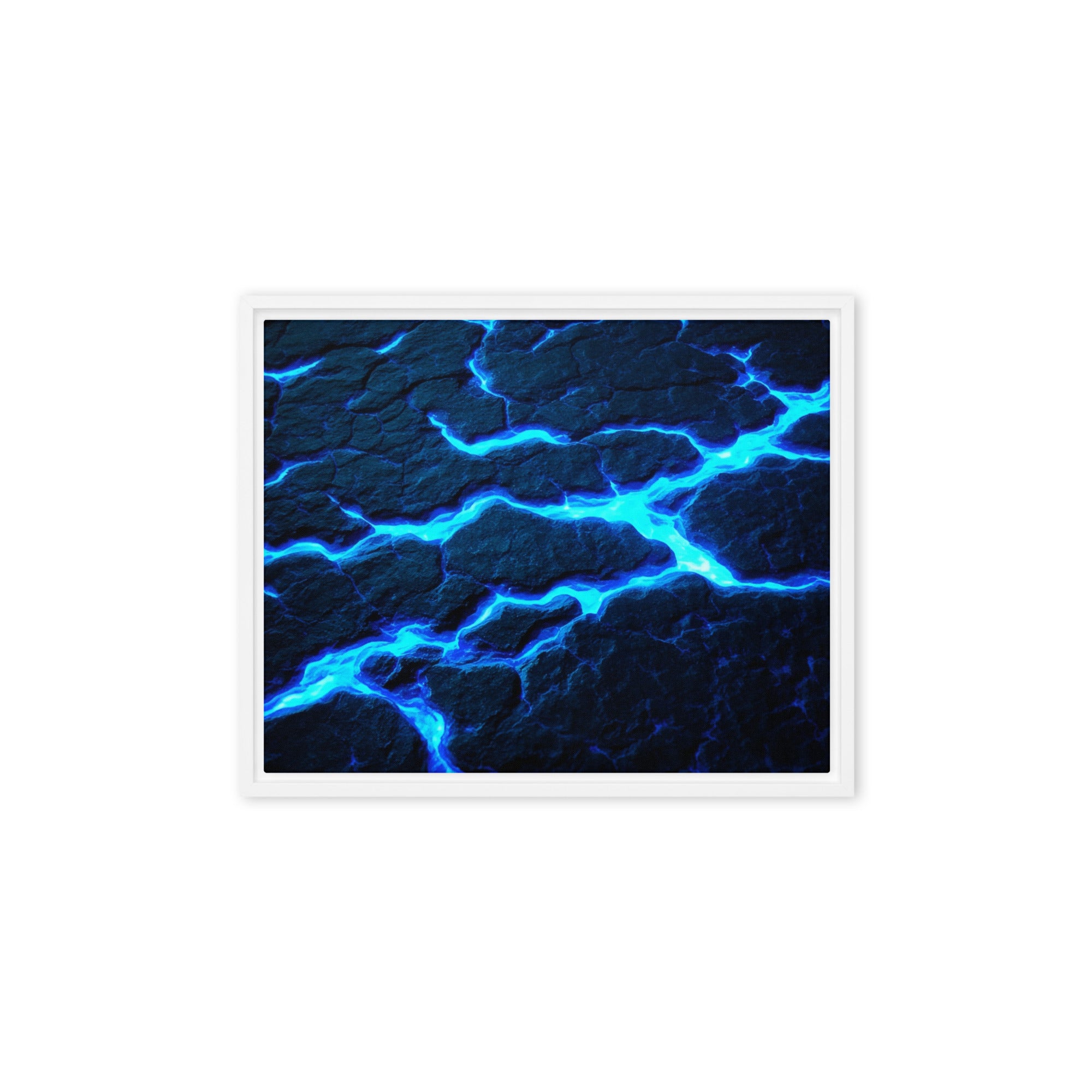 Dacite framed canvas print wall display image in black frame, 12 x 12 inch universal size
