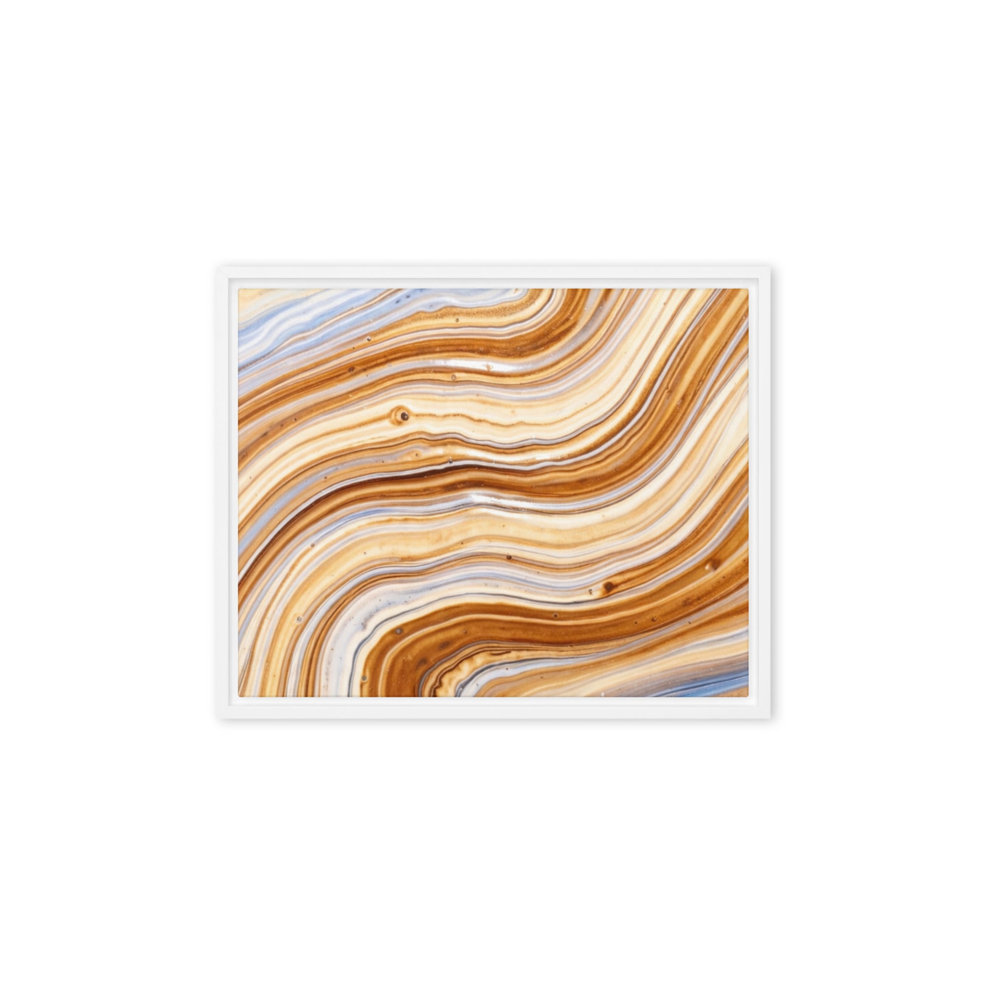 Dune framed canvas print wall display image in black frame, 12 x 12 inch universal size