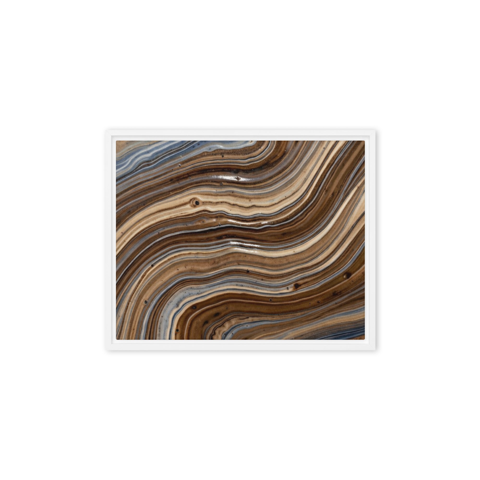 Dunes framed canvas print wall display image in black frame, 12 x 12 inch universal size