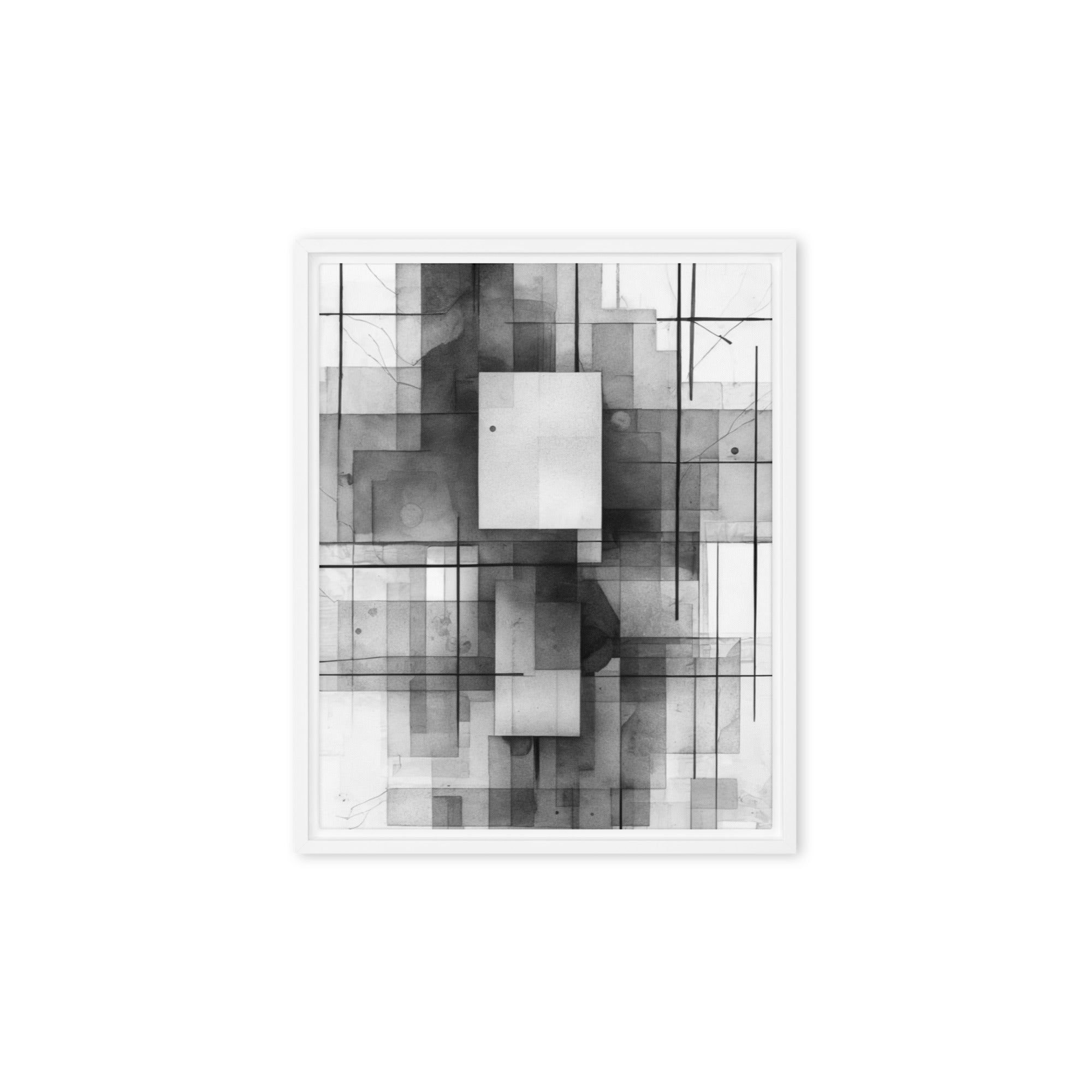 Late framed canvas print wall display image in black frame, 20 x 30 inch large size