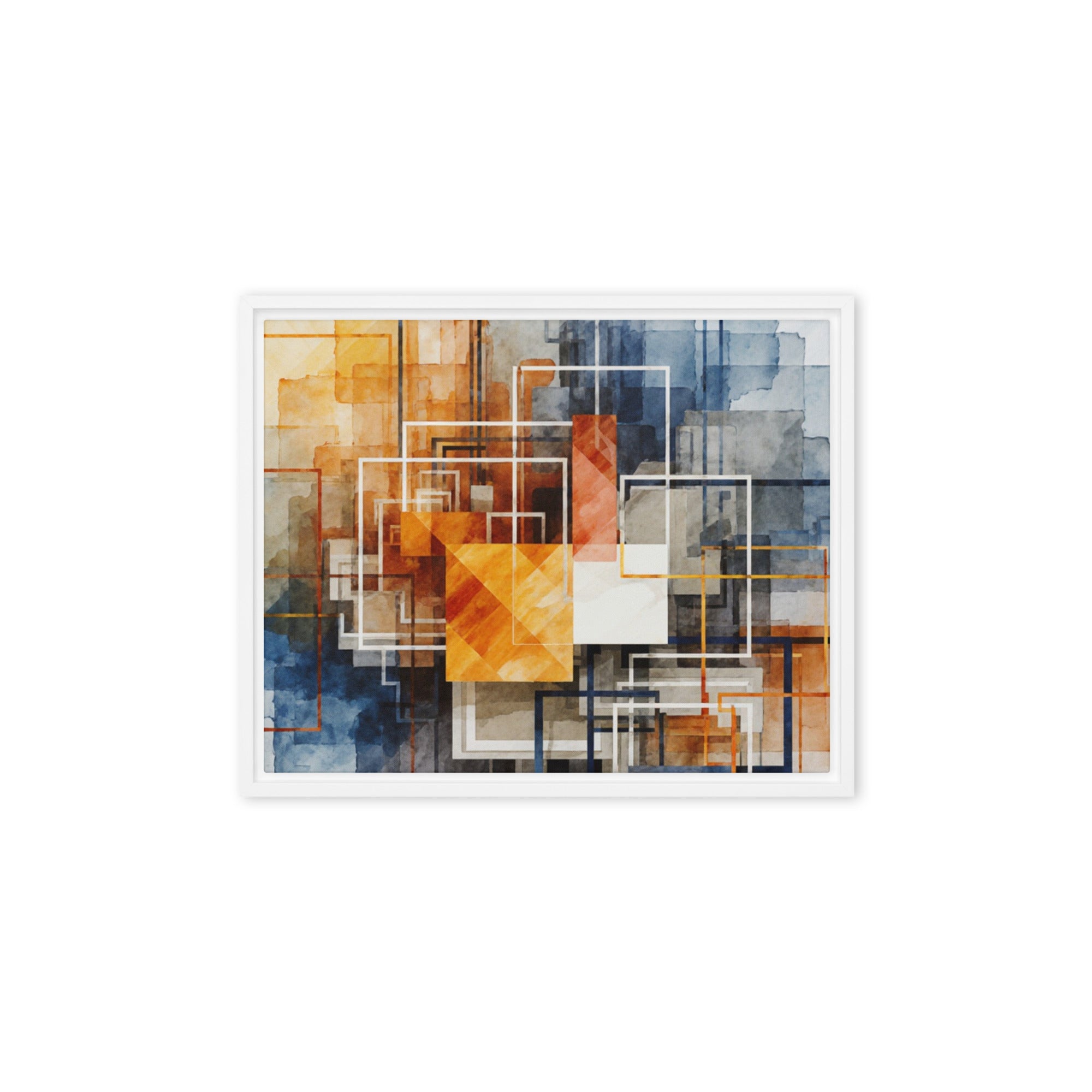 Reticle framed canvas print front-facing product image in black frame, 11 x 14 inch universal size