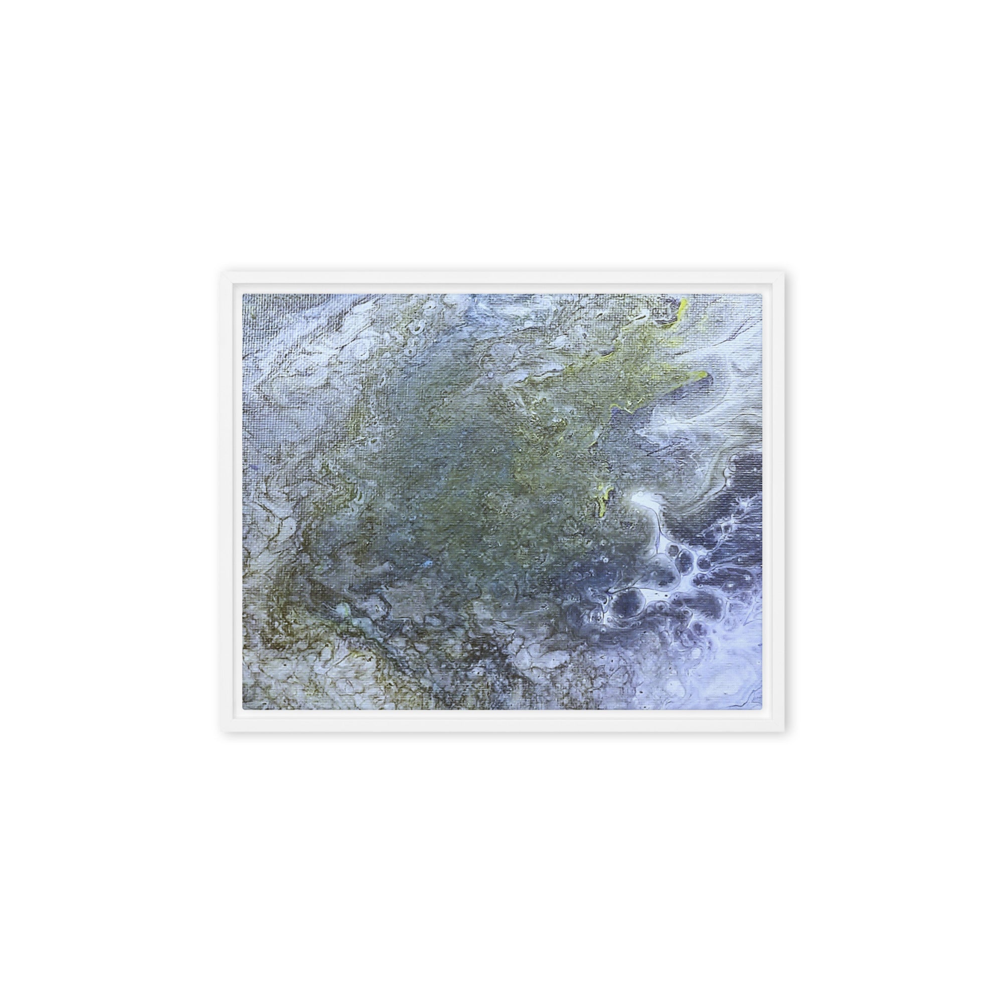 Shallows framed canvas studio series front-facing product image in black frame, 11 x 14 inch universal size