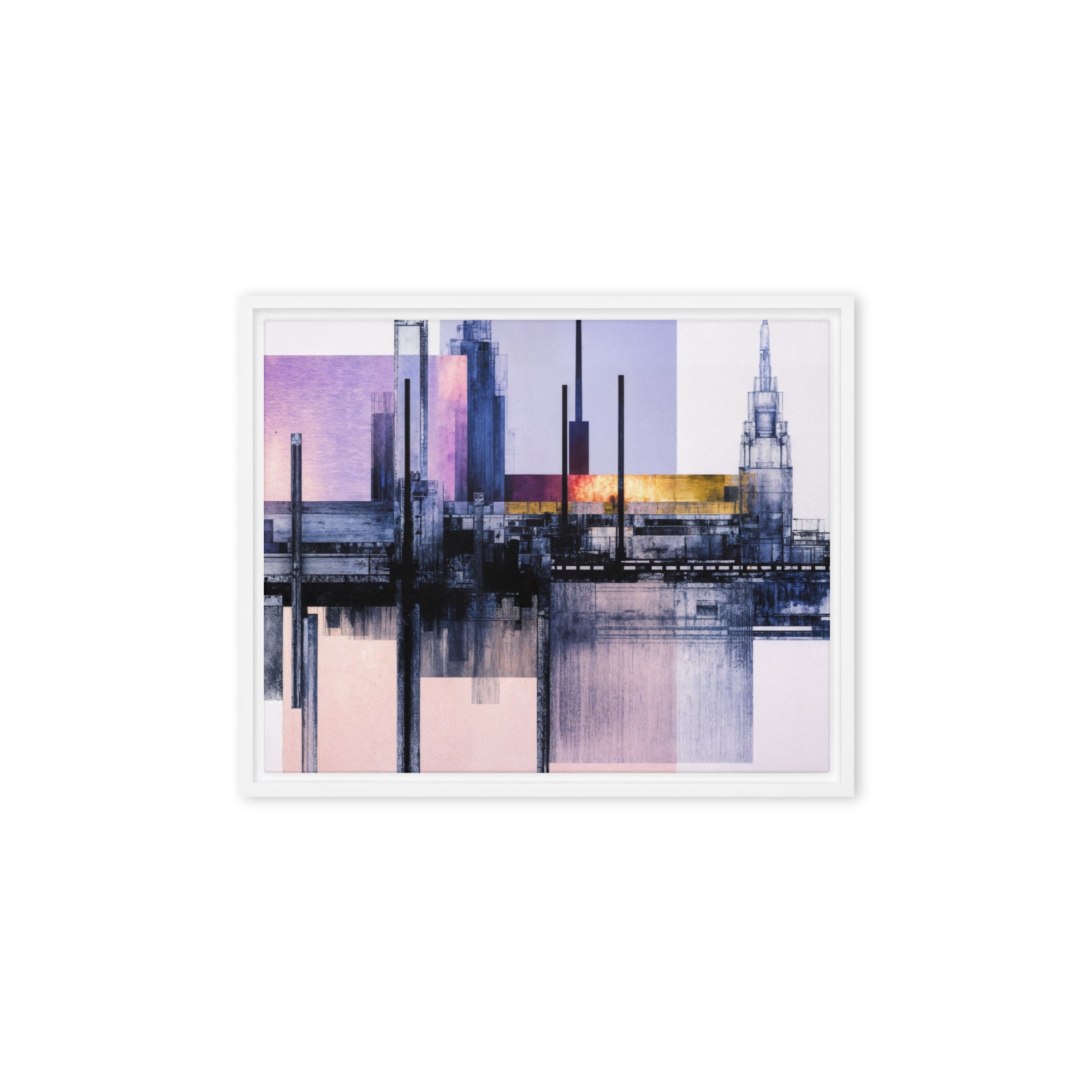 Escapes framed canvas print front-facing product image in black frame, 11 x 14 inch universal size