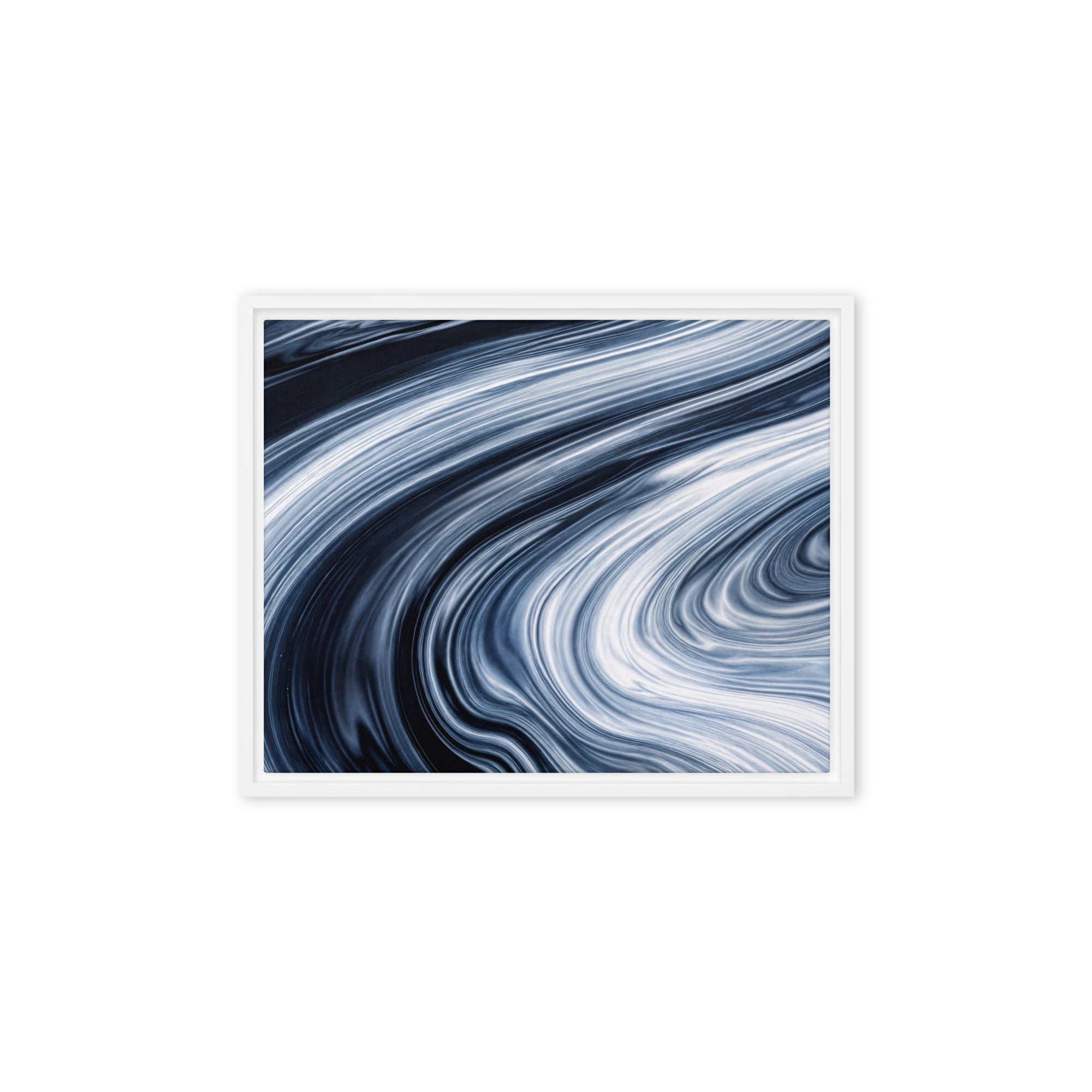 Vortex framed canvas print front-facing product image in black frame, 11 x 14 inch universal size