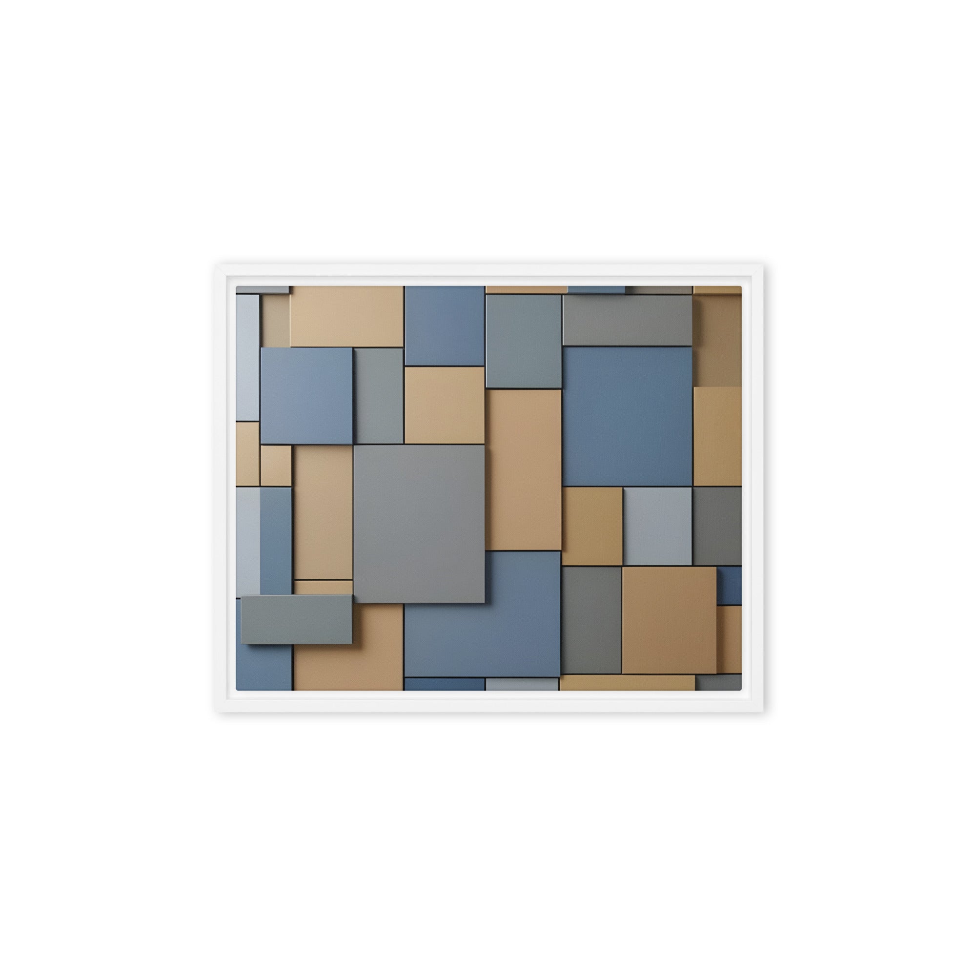 Agate framed canvas print product mockup in black frame, 12 x 16 inch universal size
