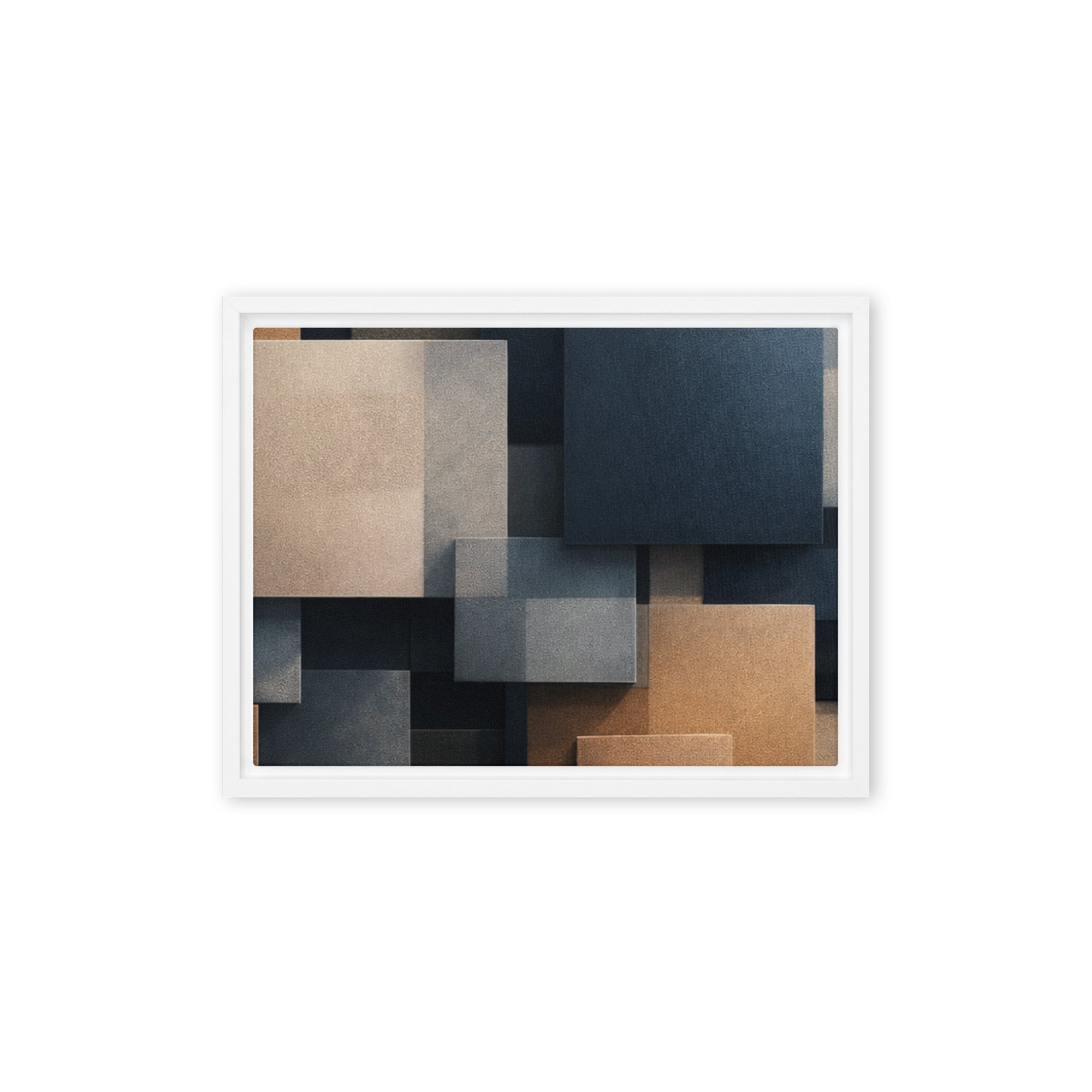 Monolith framed canvas print product view in black frame, 12 x 18 inch universal size