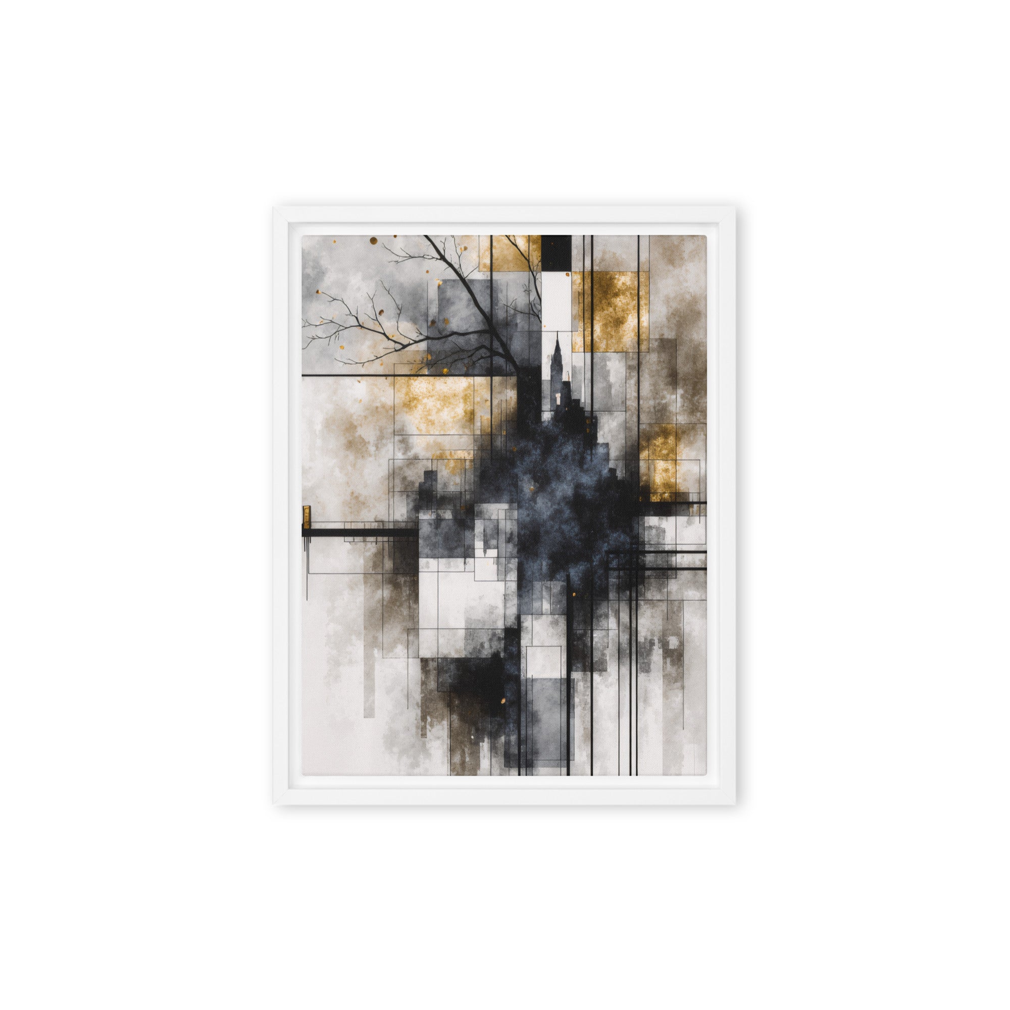 Brasier framed canvas print image for product listing in black frame, 16 x 16 inch universal size