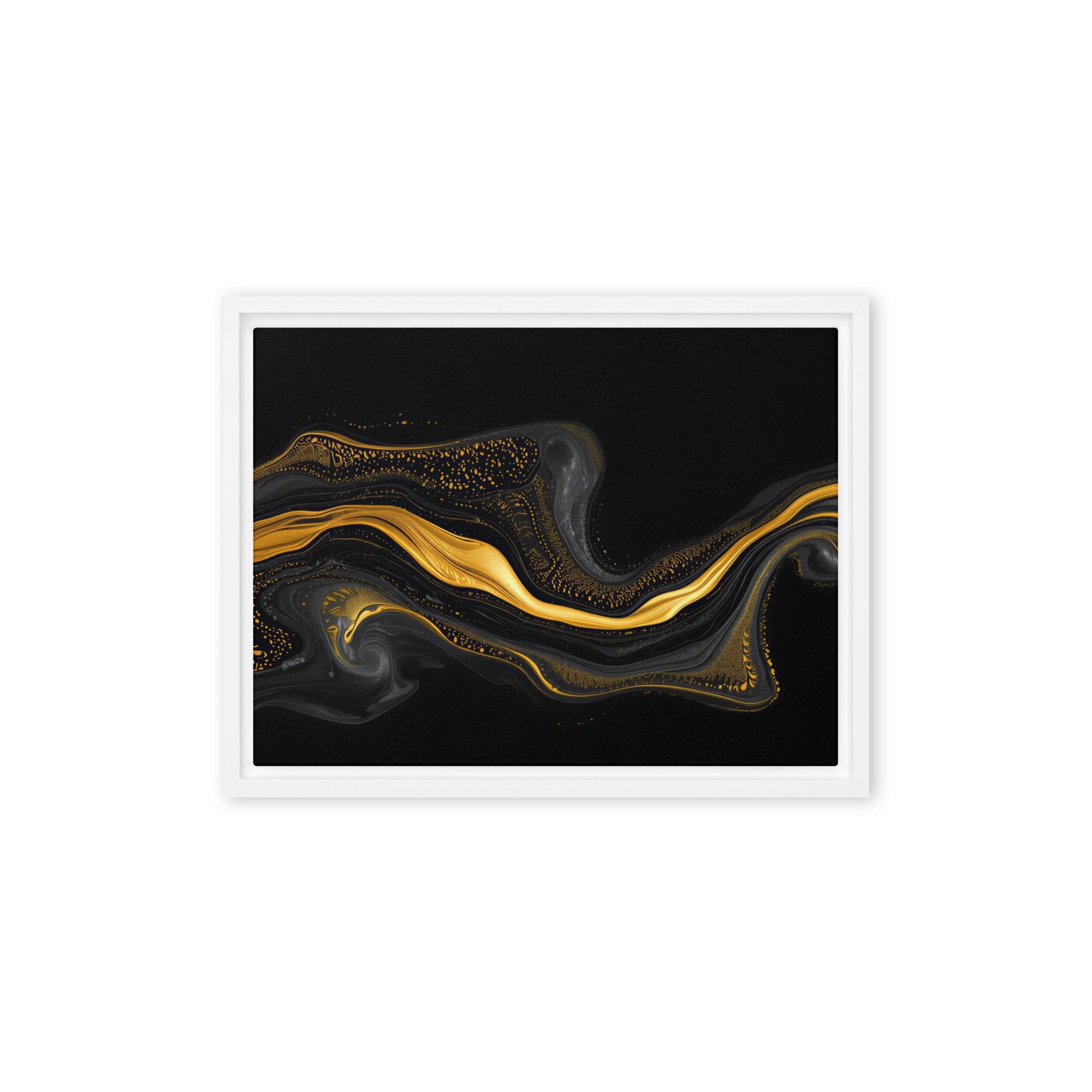 Filon framed canvas print product view in black frame, 12 x 18 inch universal size