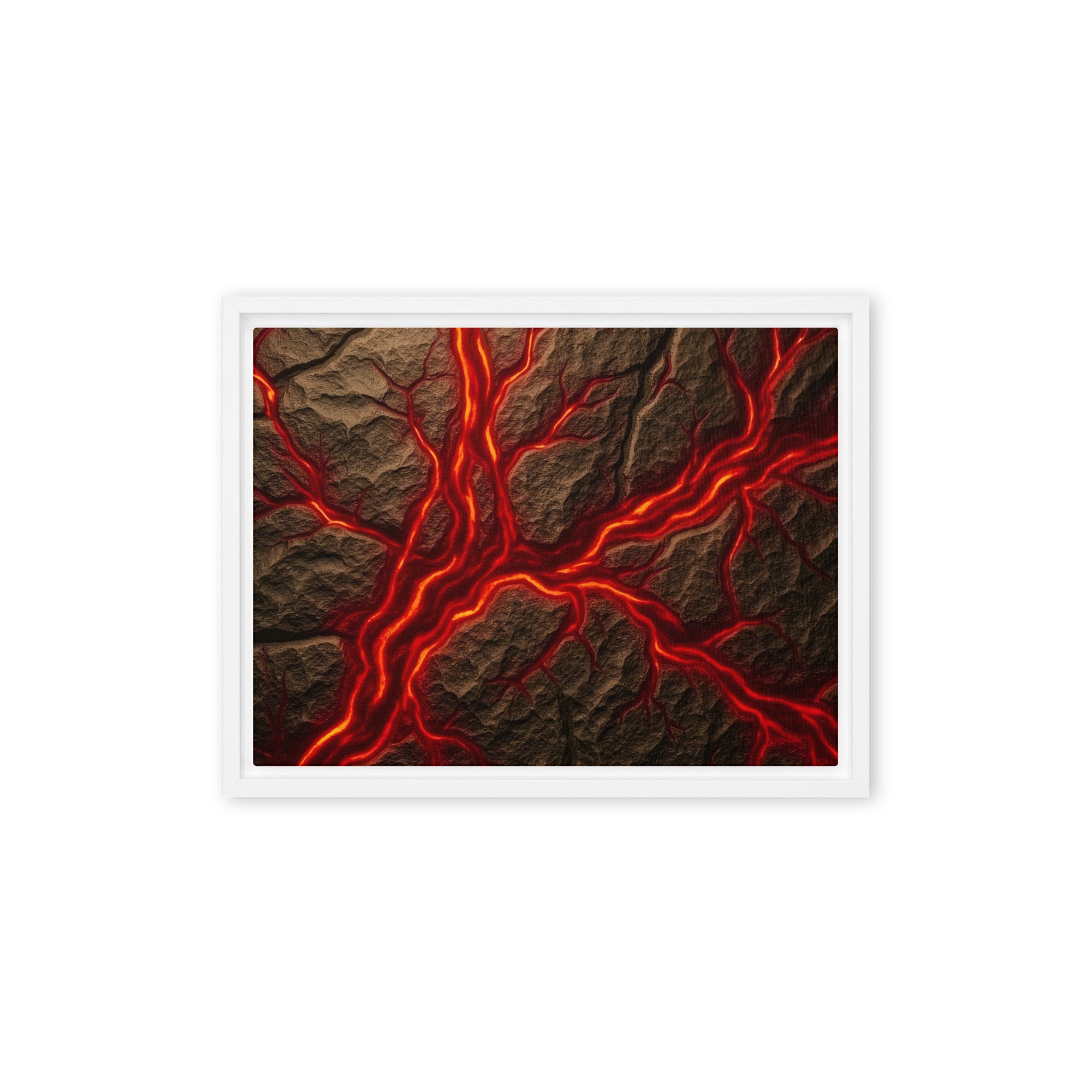 Magma framed canvas print image for product listing in black frame, 16 x 16 inch universal size