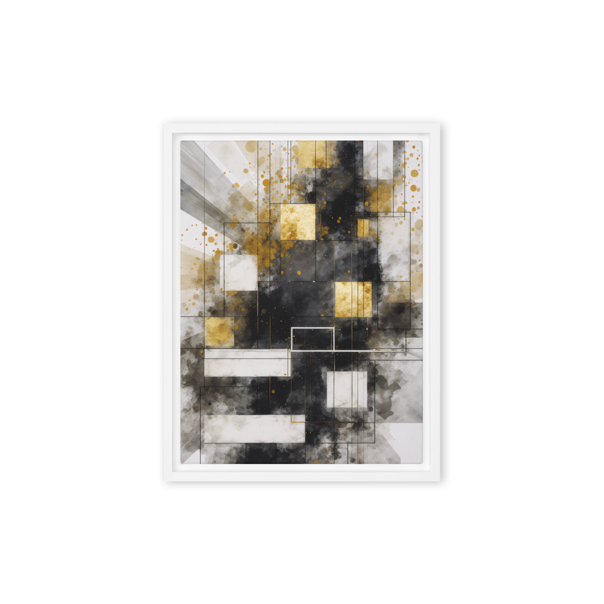 Oriana framed canvas print image for product listing in black frame, 18 x 24 inch large size